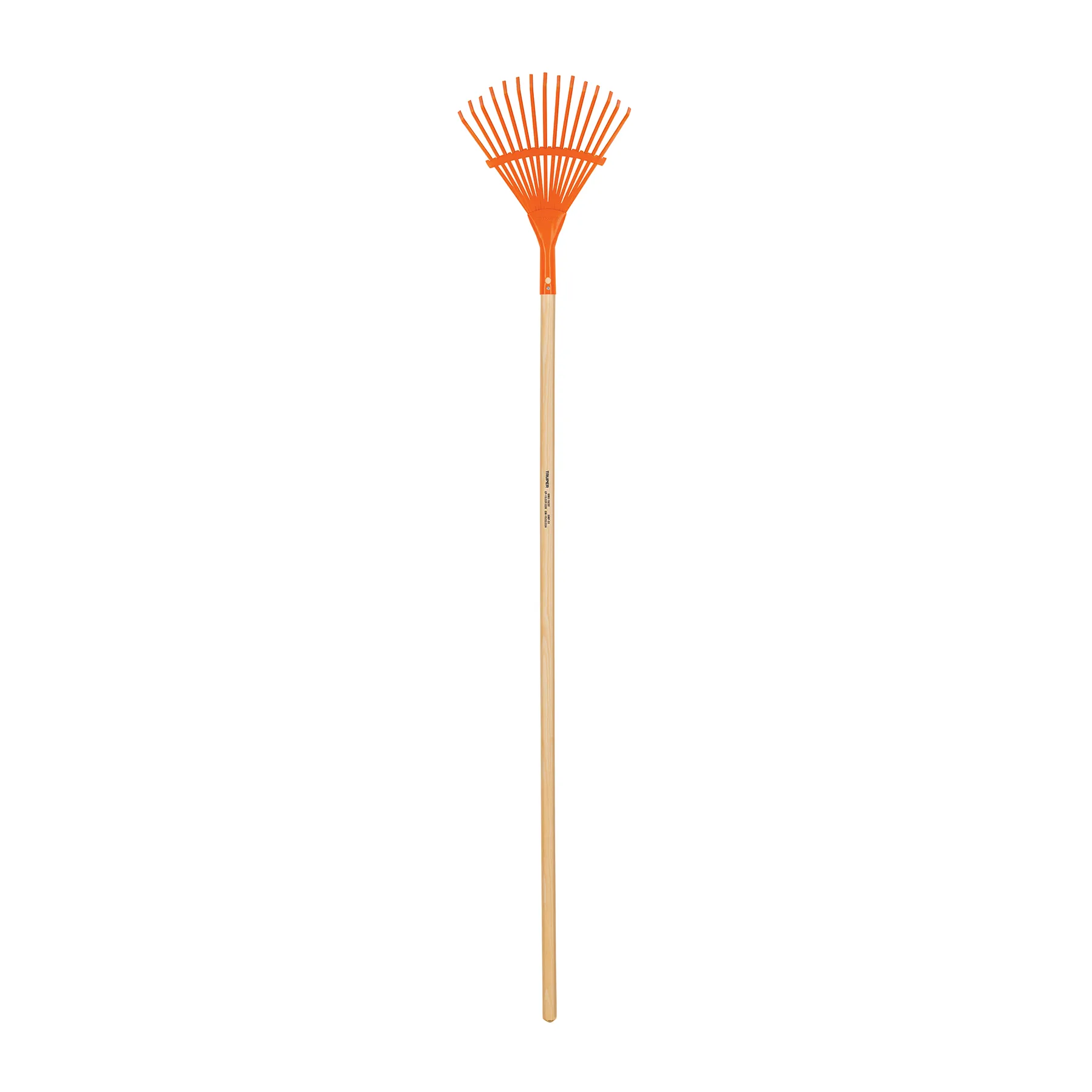 Escoba metálica para jardín, curva, 15 dientes, mango 48 Escoba metálica para jardín, curva, 15 dientes, mango 48