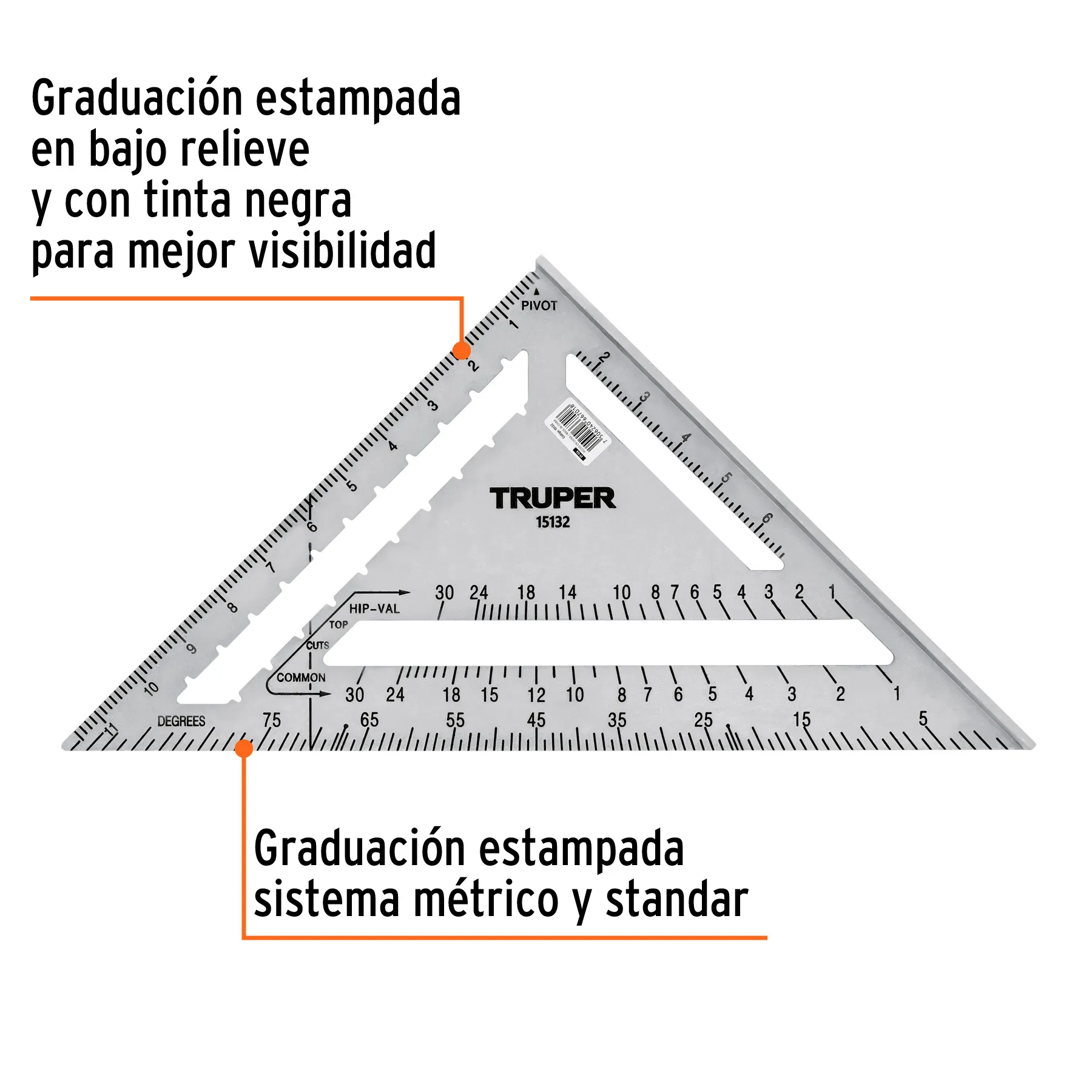 Escuadra 12 ET-12A, Foto 2 Tienda en línea de herramientas Truper