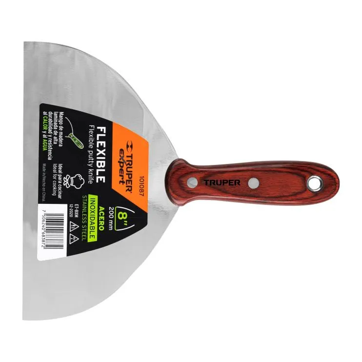 Espátula 8 acero inoxidable con mango de madera Expert Espátula 8 acero inoxidable con mango de madera Expert, Foto 1 Tienda en línea de herramientas Truper