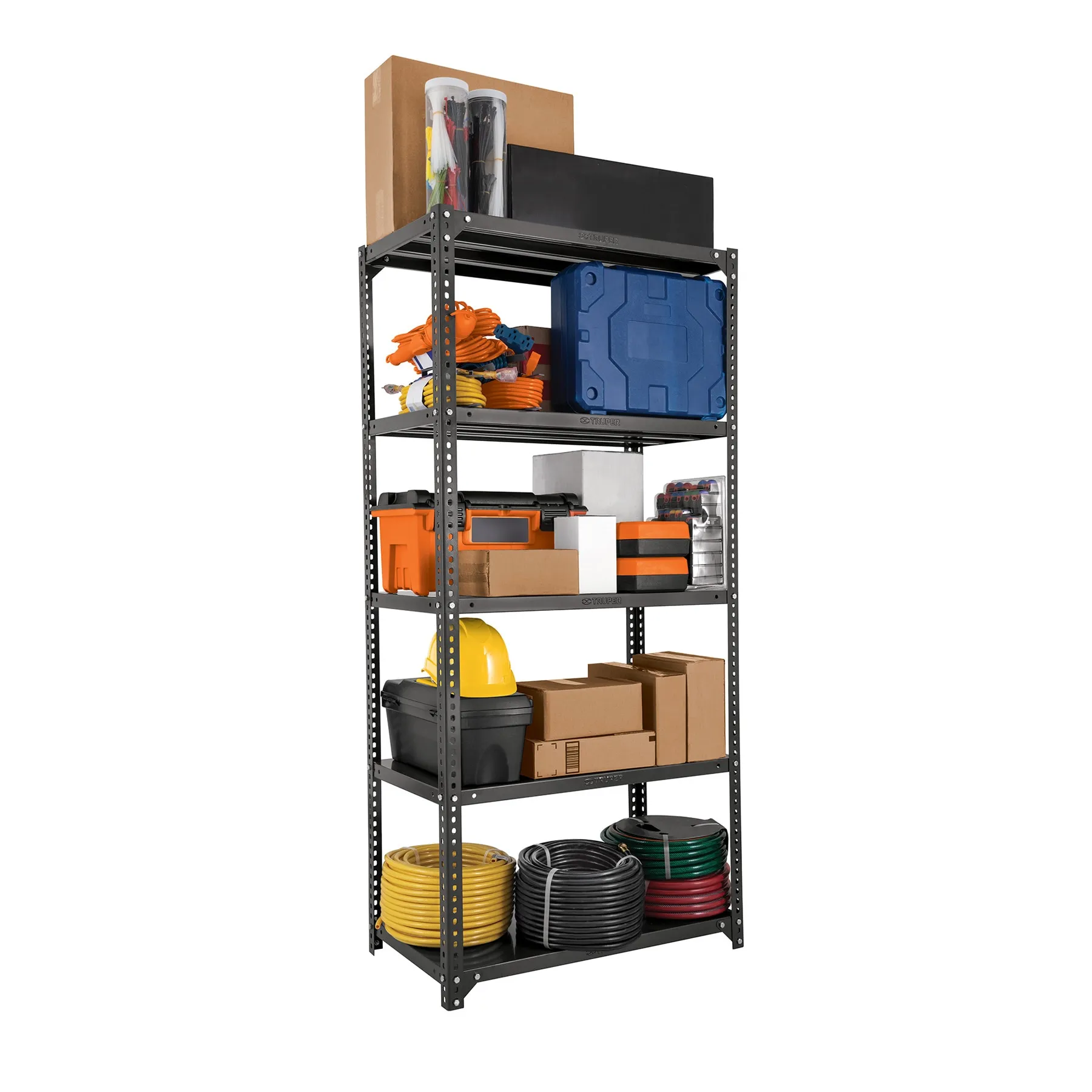 Estante metálico 5 repisas cap. 120 kg, 180 x46 x85, Truper, Foto 1 Tienda en línea de herramientas Truper