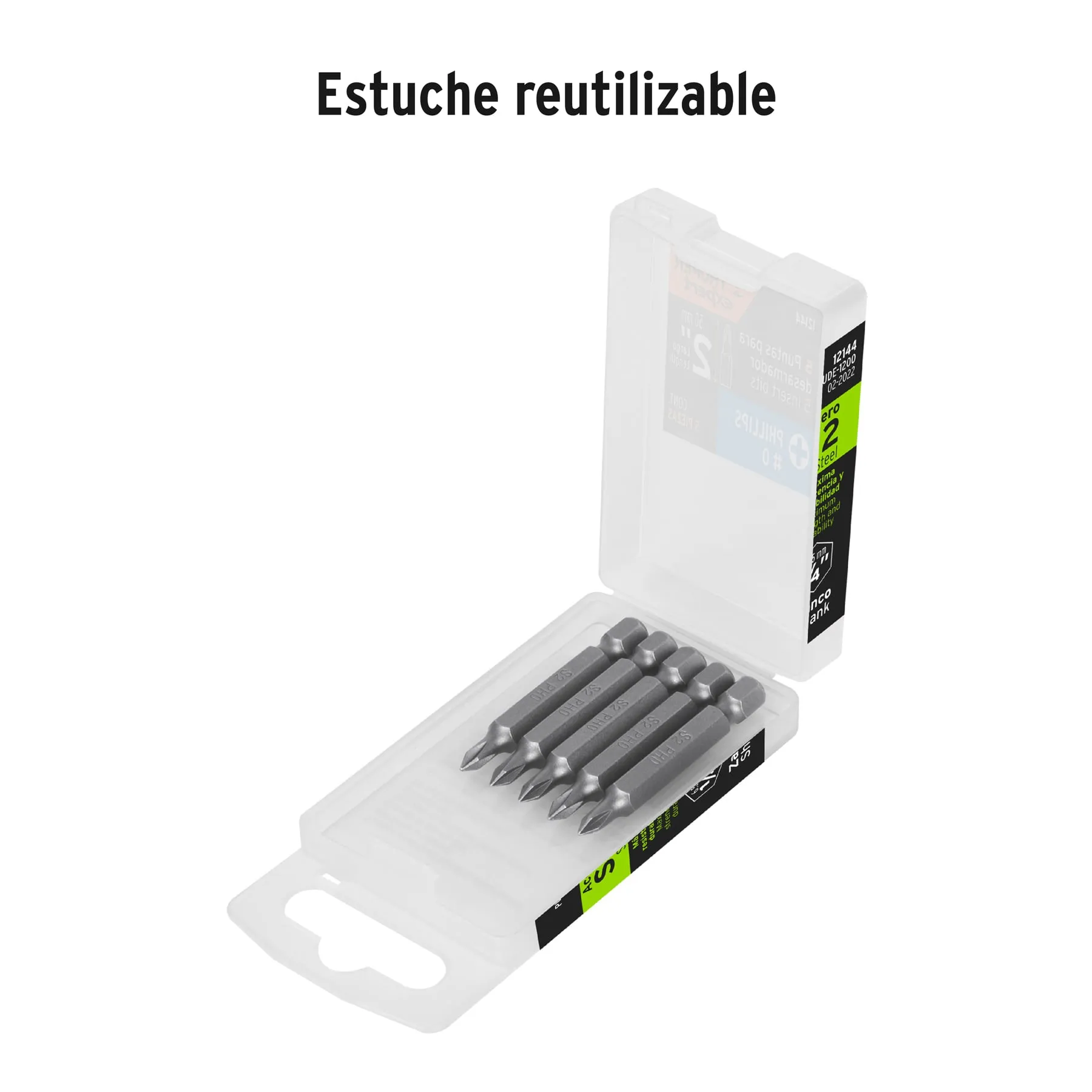 Estuche con 15 puntas de cruz PH1 largo 2 PUDE-1201-15, Foto 3 Tienda en línea de herramientas Truper