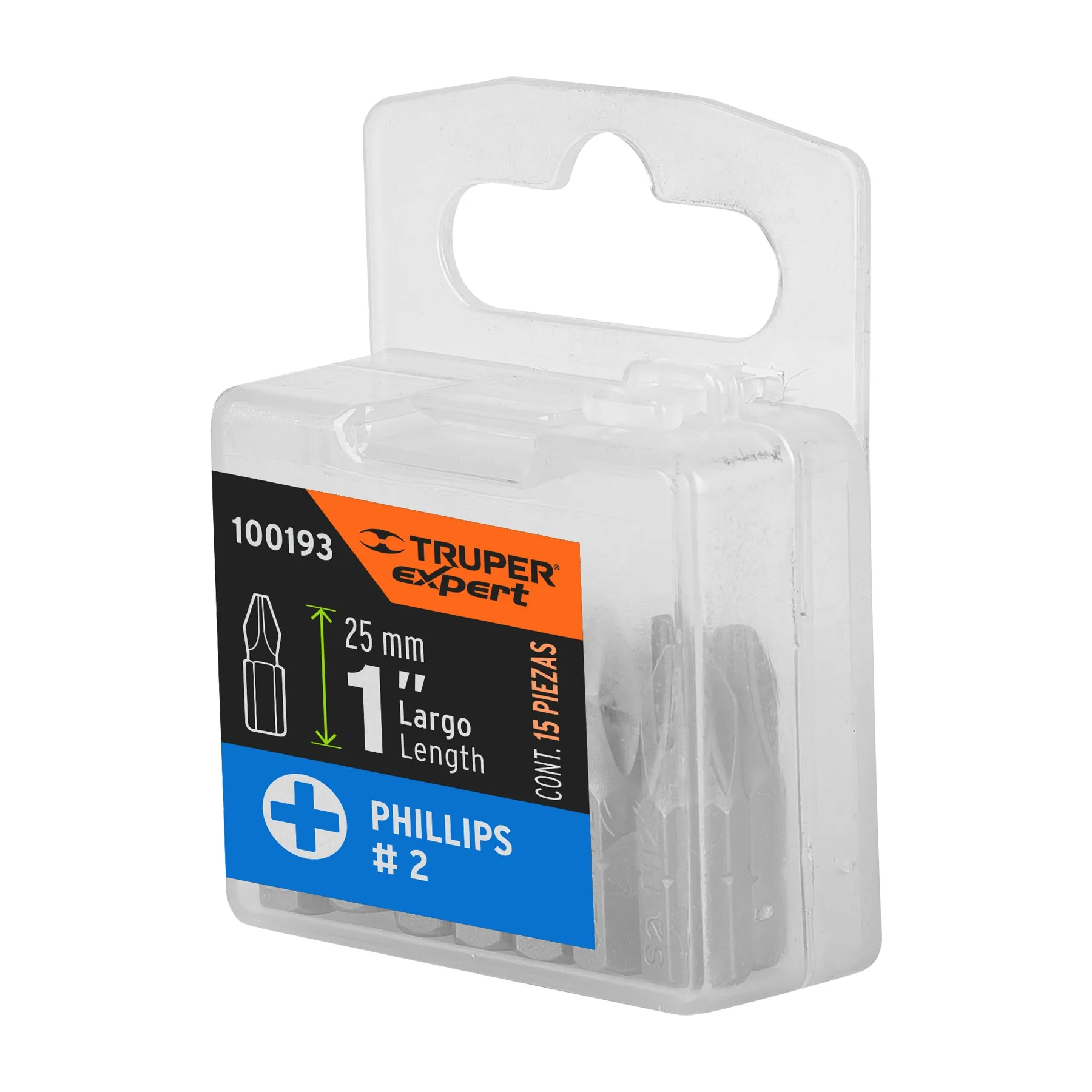 Estuche con 15 puntas de cruz PH2 largo 1 PUDE-1102-15, Foto 4 Tienda en línea de herramientas Truper
