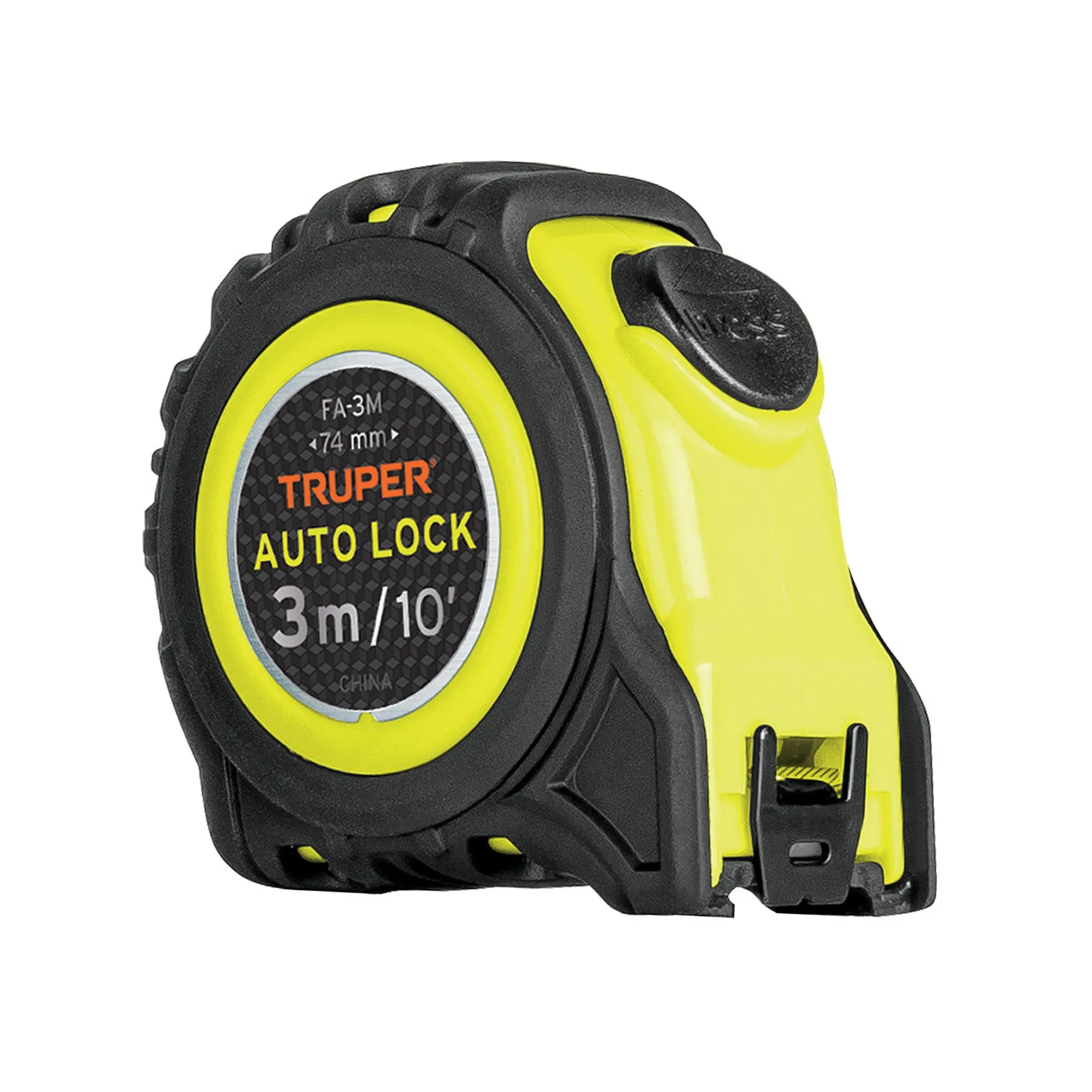 Flexómetro Auto-Lock contra impactos 3 m cinta 16 mm, Truper, Foto 1 Tienda en línea de herramientas Truper