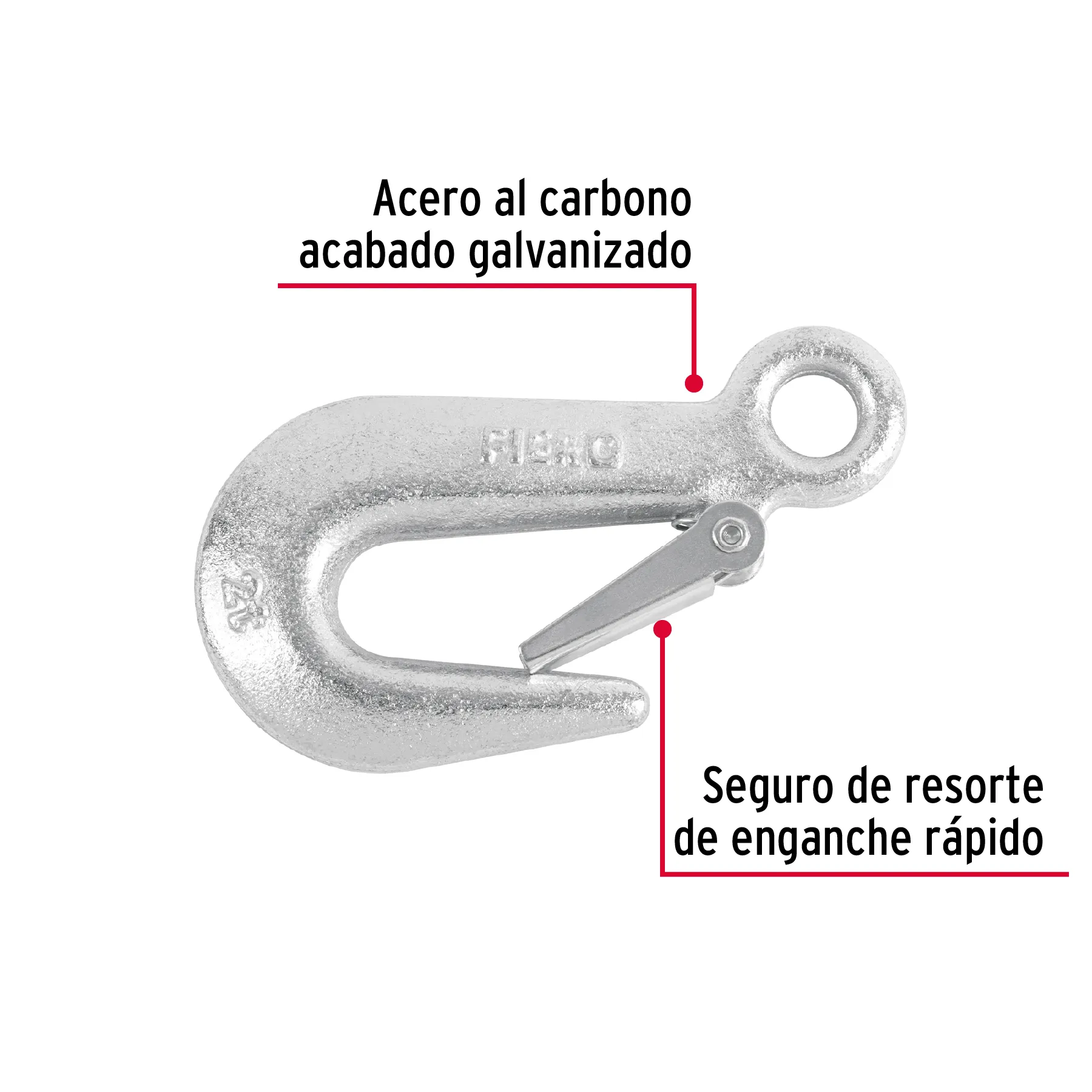 Gancho eslinga de acero forjado 5/8 GANES-5/8XX, Foto 2 Tienda en línea de herramientas Truper