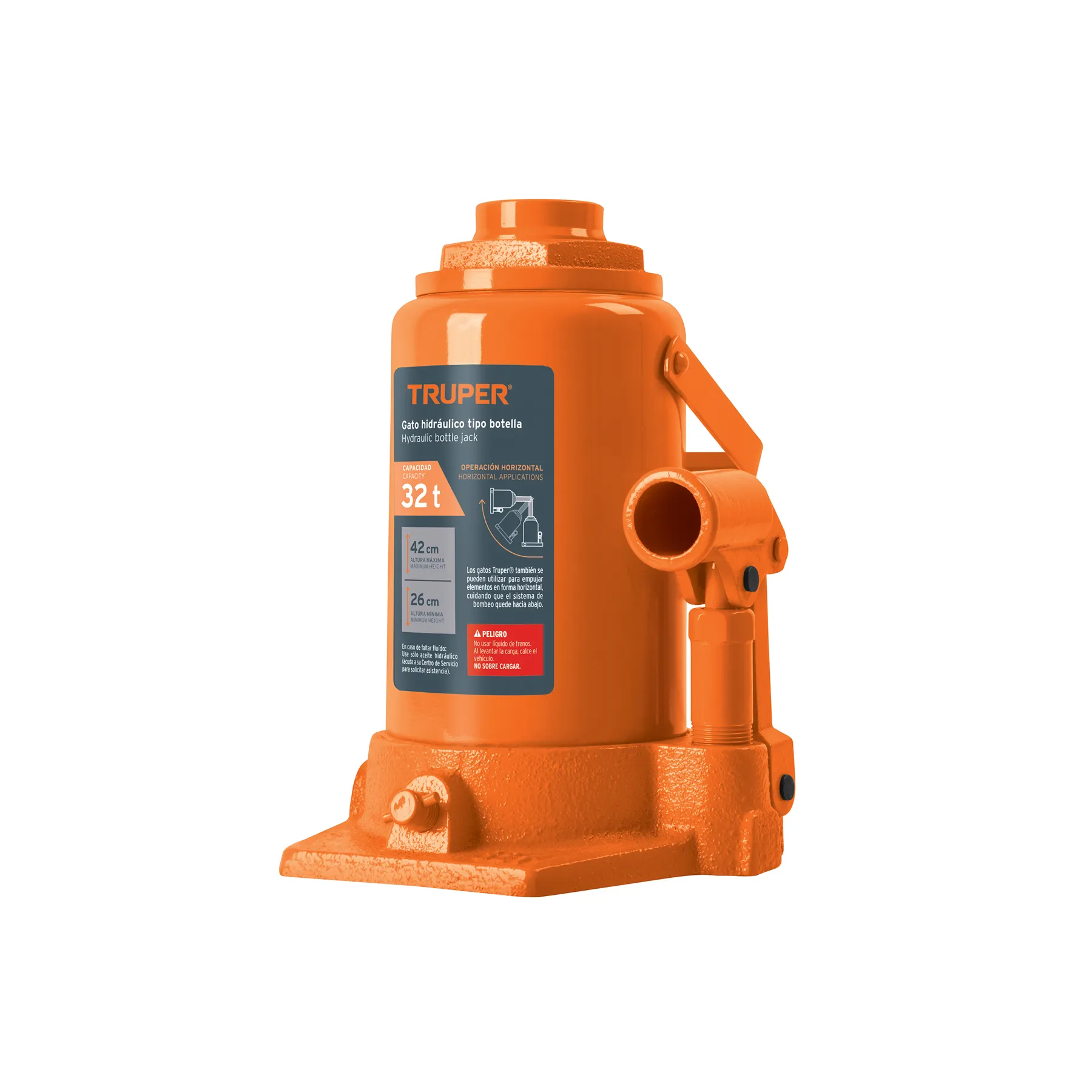 Gato hidráulico de botella de 32 Ton, Truper, Foto 1 Tienda en línea de herramientas Truper