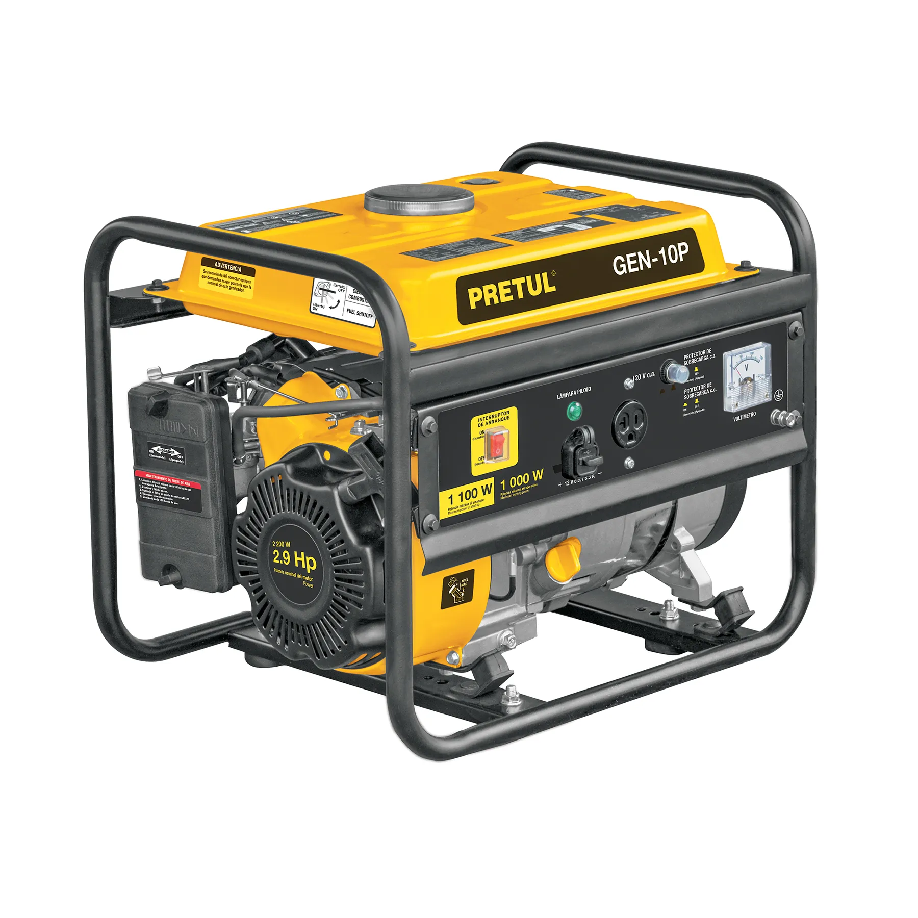 Generador portátil 1 kW motor a gasolina, PRETUL, Foto 1 Tienda en línea de herramientas Truper