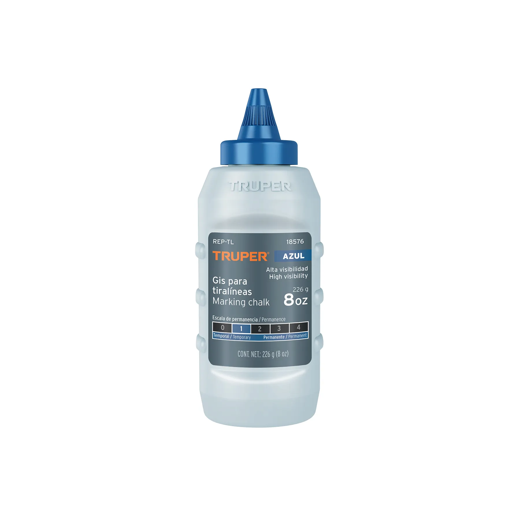 Gis azul para tiralíneas, alta visibilidad, 8 oz, Truper, Foto 1 Tienda en línea de herramientas Truper