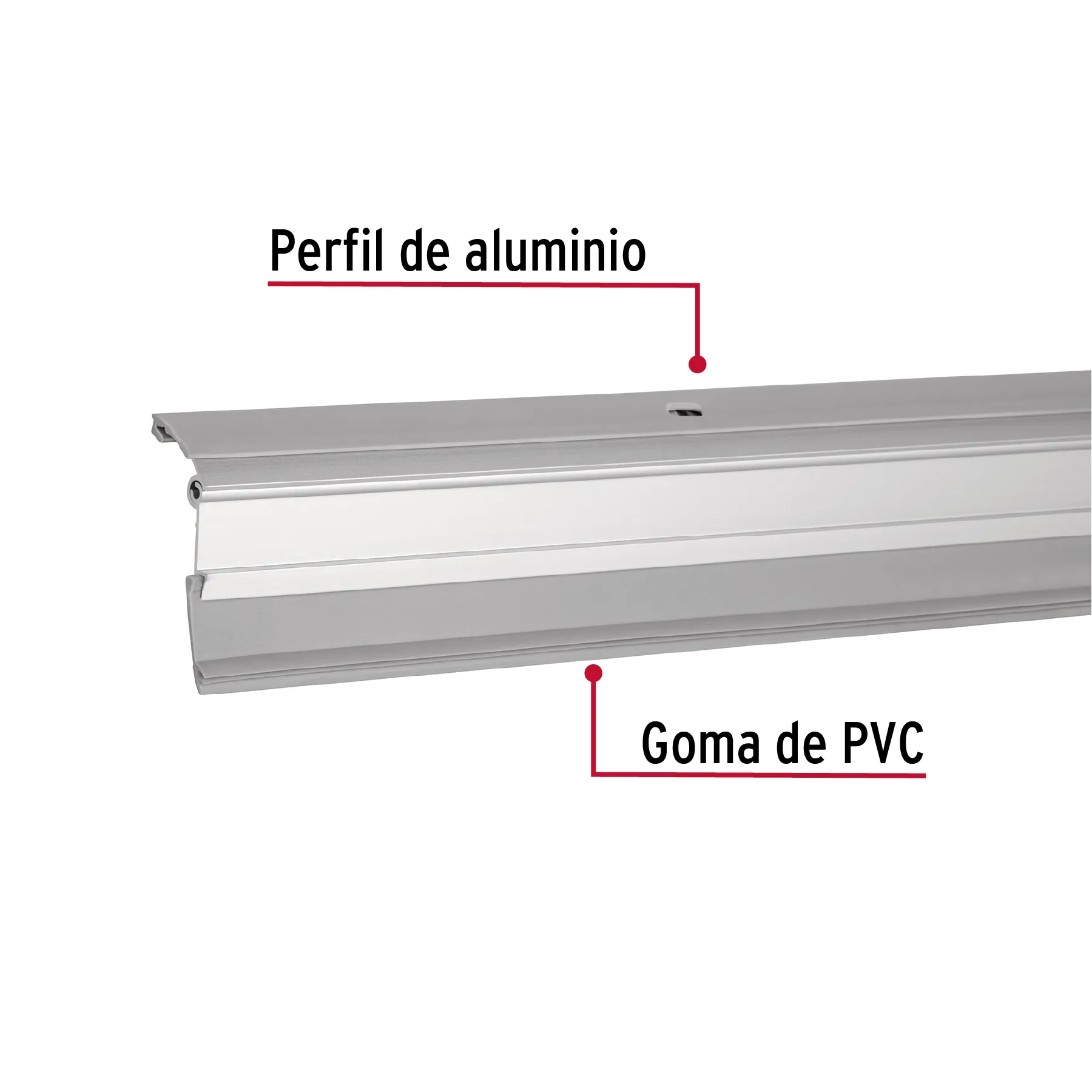 Guardapolvo automático 90 cm aluminio, HERMEX GUPO-90AA, Foto 2 Tienda en línea de herramientas Truper