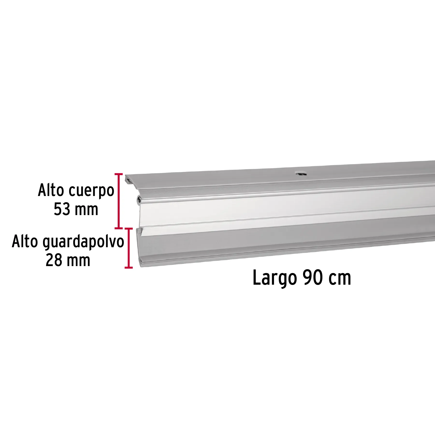 Guardapolvo automático 90 cm aluminio, HERMEX GUPO-90AA, Foto 3 Tienda en línea de herramientas Truper