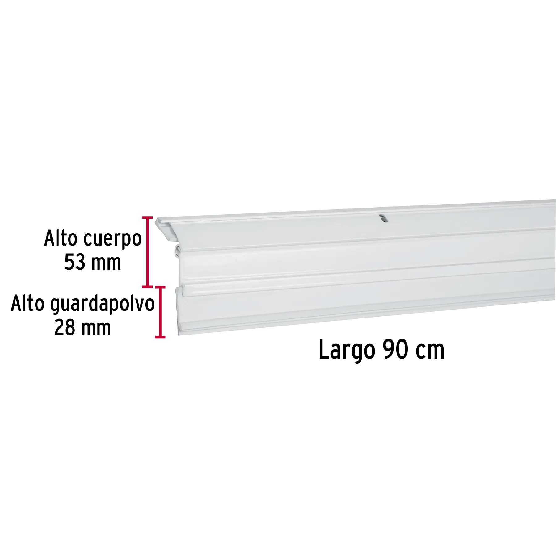 Guardapolvo automático 90 cm blanco, HERMEX GUPO-90AB, Foto 3 Tienda en línea de herramientas Truper