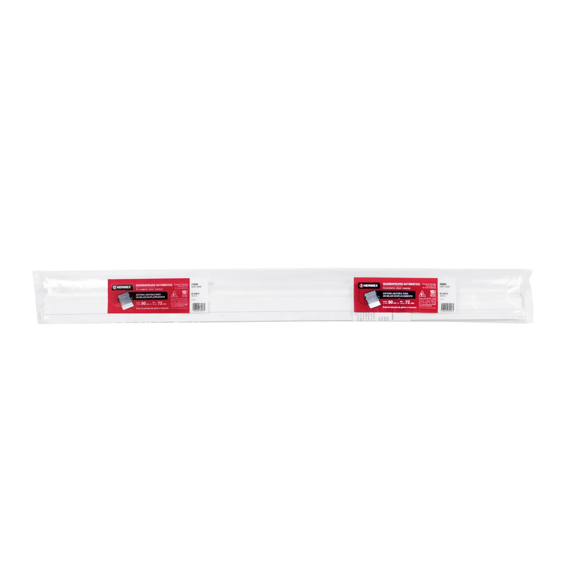 Guardapolvo automático 90 cm blanco, HERMEX GUPO-90AB, Foto 4 Tienda en línea de herramientas Truper