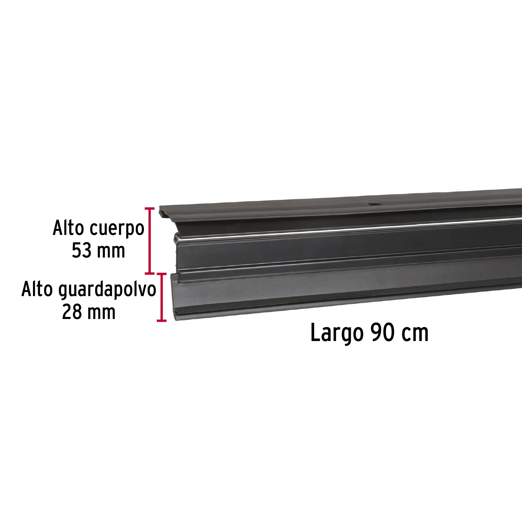 Guardapolvo automático 90 cm negro, HERMEX GUPO-90AN, Foto 3 Tienda en línea de herramientas Truper