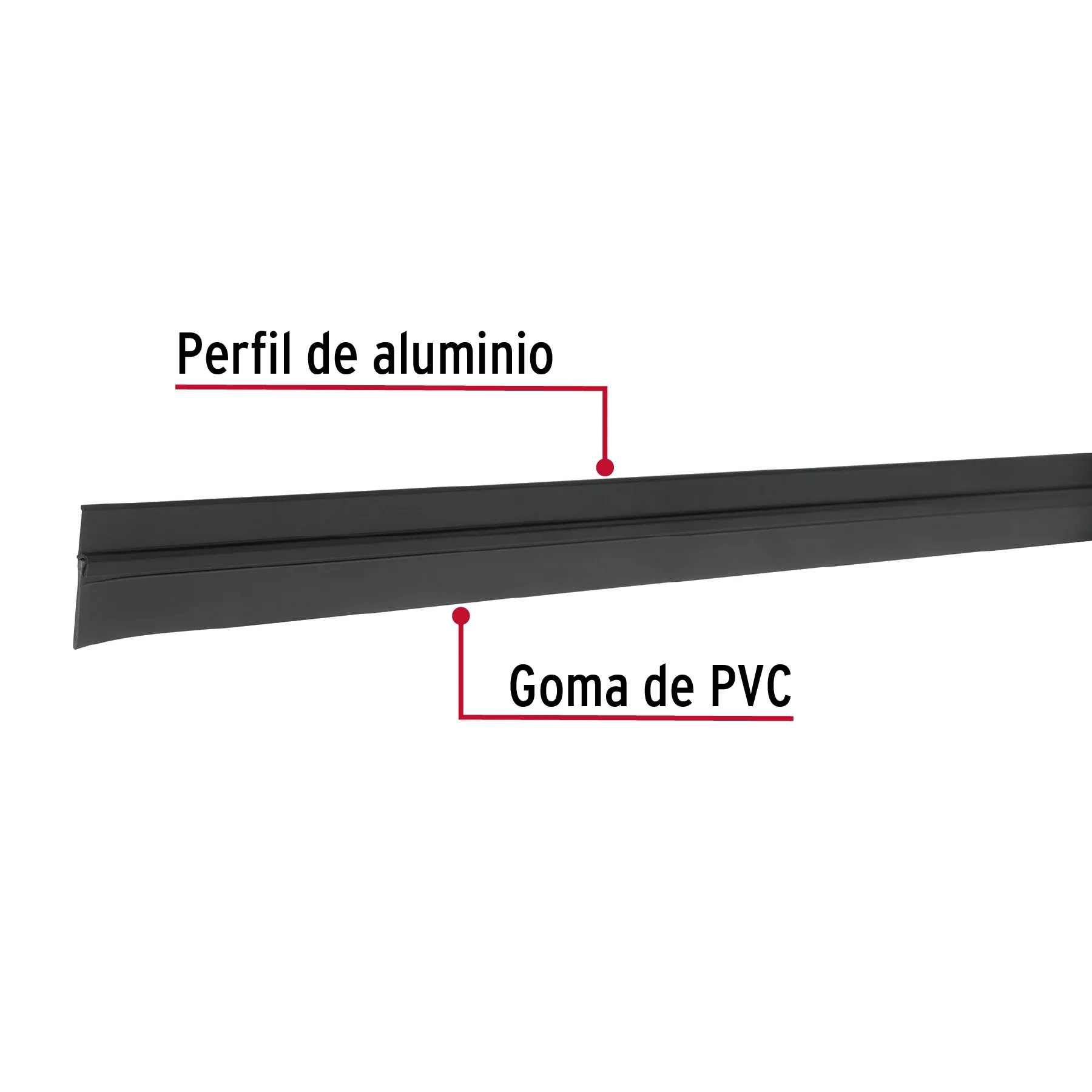 Guardapolvo fijo de 100 cm, negro, HERMEX GUPO-100N, Foto 2 Tienda en línea de herramientas Truper