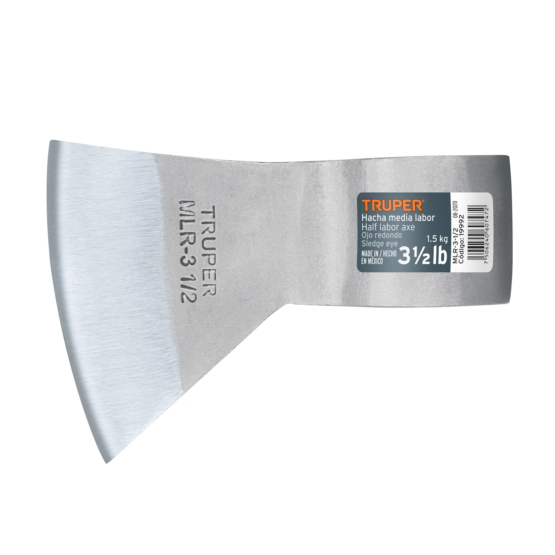 Hacha media labor ojo redondo 3-1/2 lb sin mango, TRUPER, Foto 1 Tienda en línea de herramientas Truper