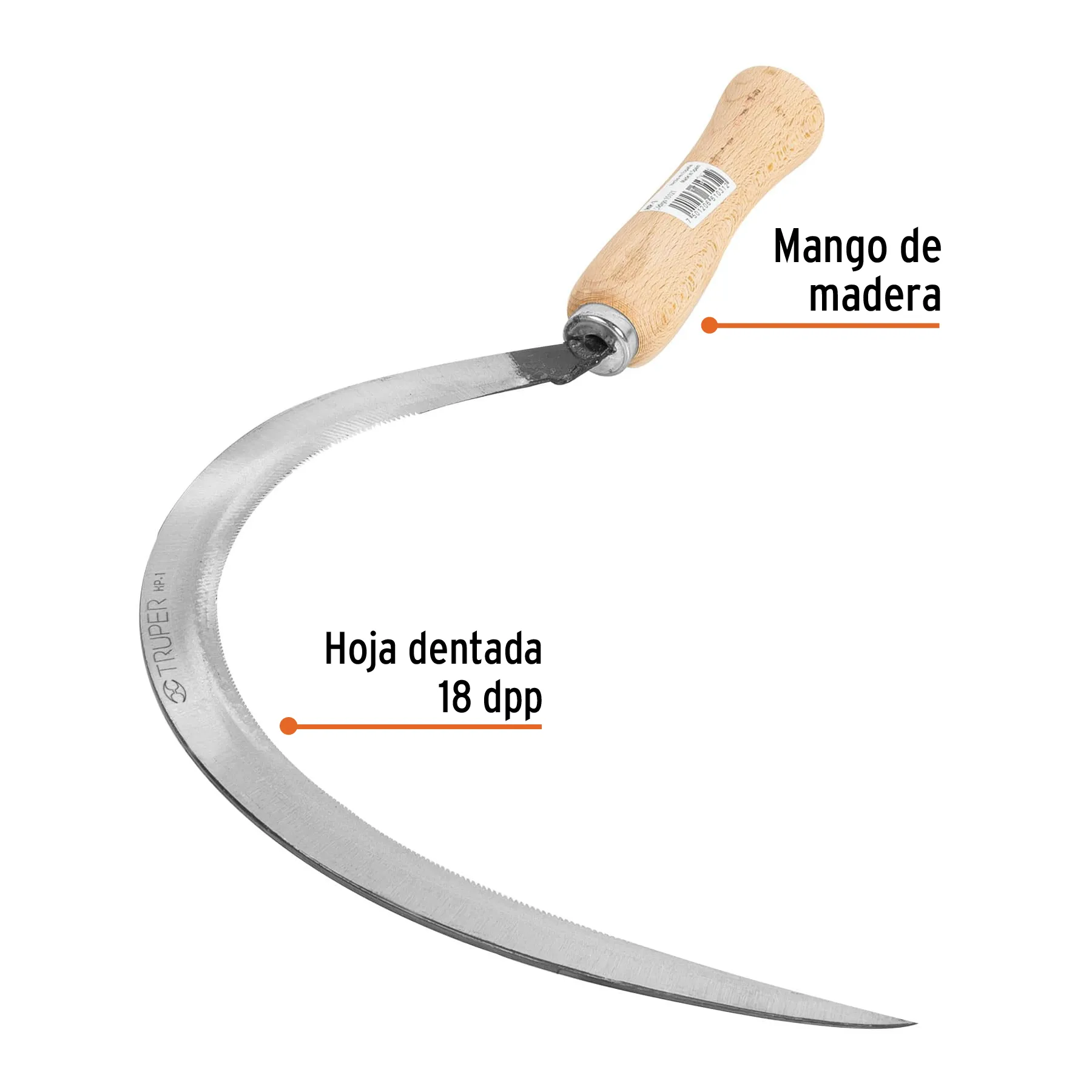 Hoz dentada # 1, 18 HP-1, Foto 2 Tienda en línea de herramientas Truper