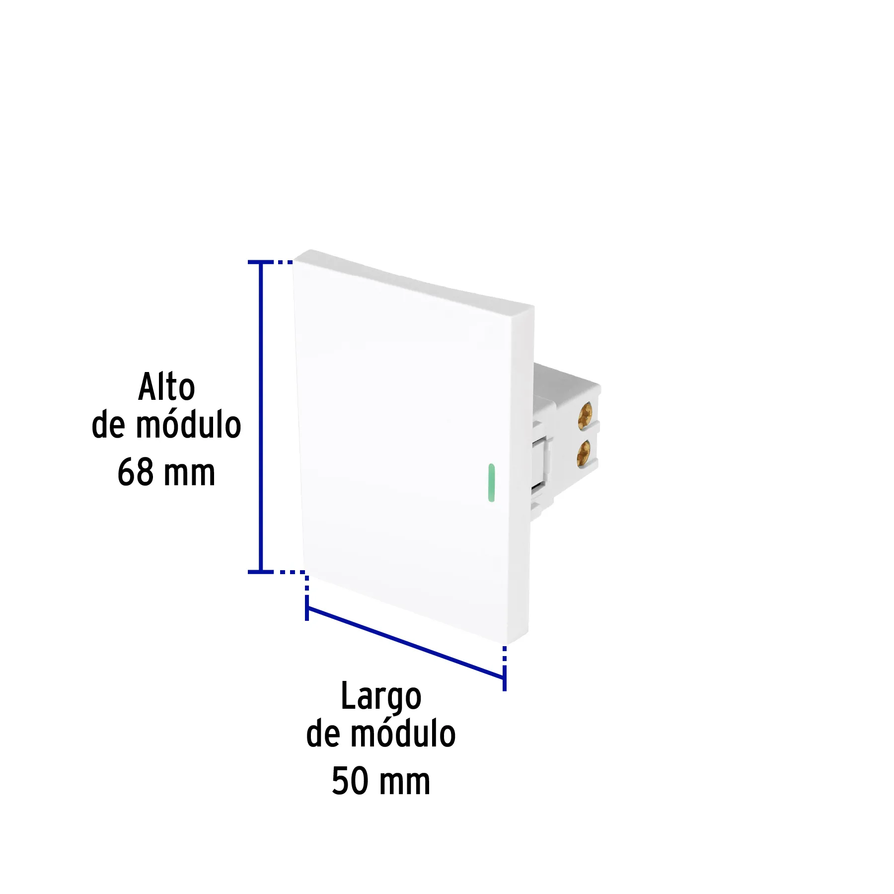 Interruptor de 3 vías blanco de 3 módulos, línea Lisboa APSE3-ELB, Foto 3 Tienda en línea de herramientas Truper