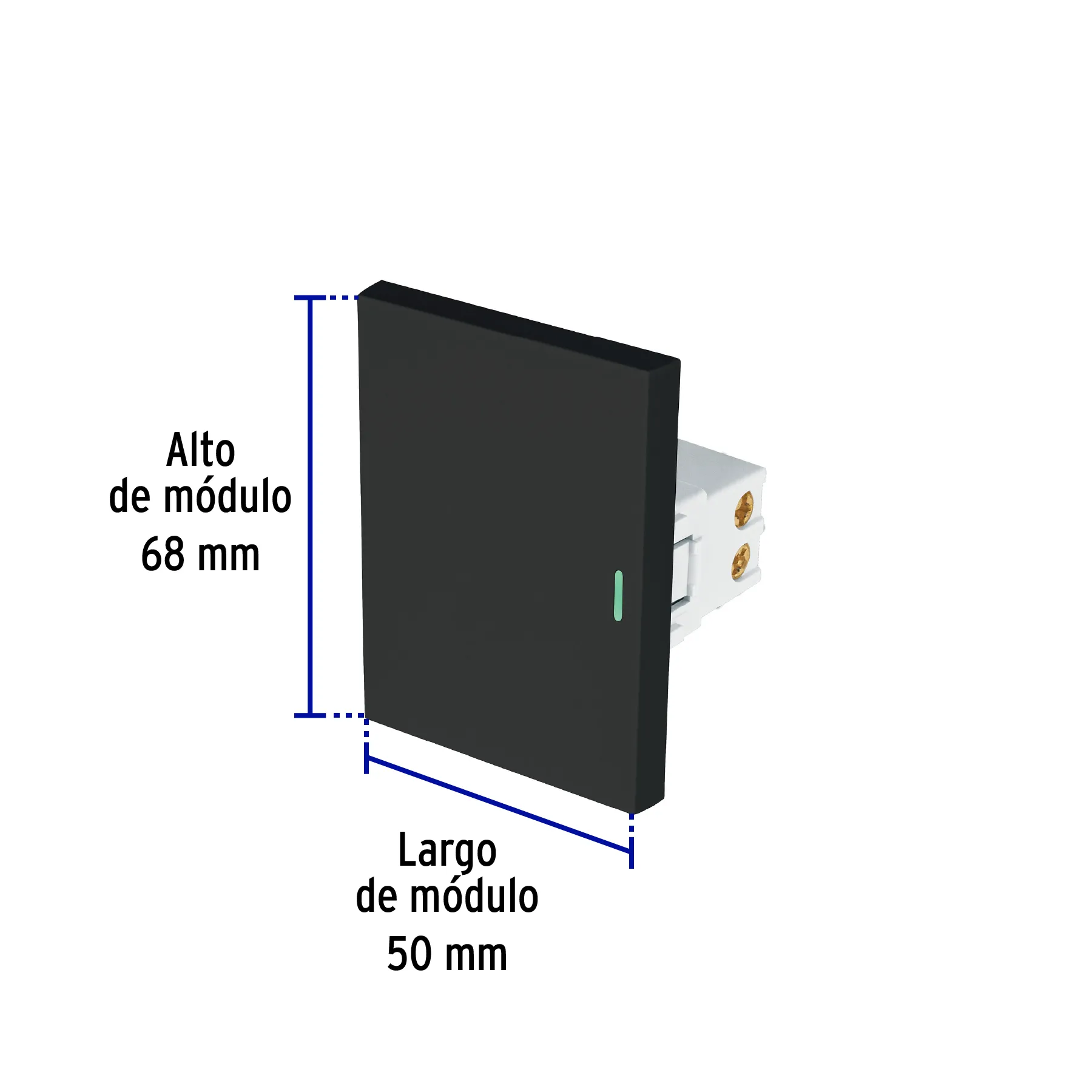Interruptor de 3 vías negro de 3 módulos, línea Lisboa APSE3-ELN, Foto 3 Tienda en línea de herramientas Truper