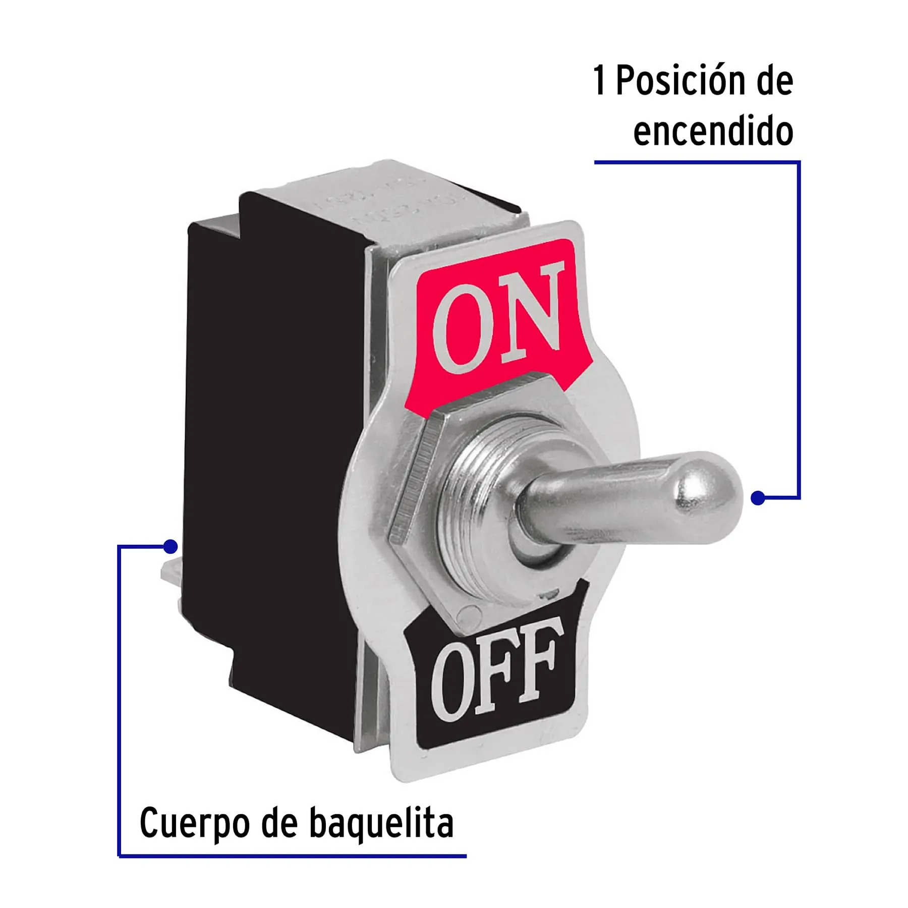 Interruptor de palanca, 2 tornillos, Volteck APAL-2, Foto 2 Tienda en línea de herramientas Truper