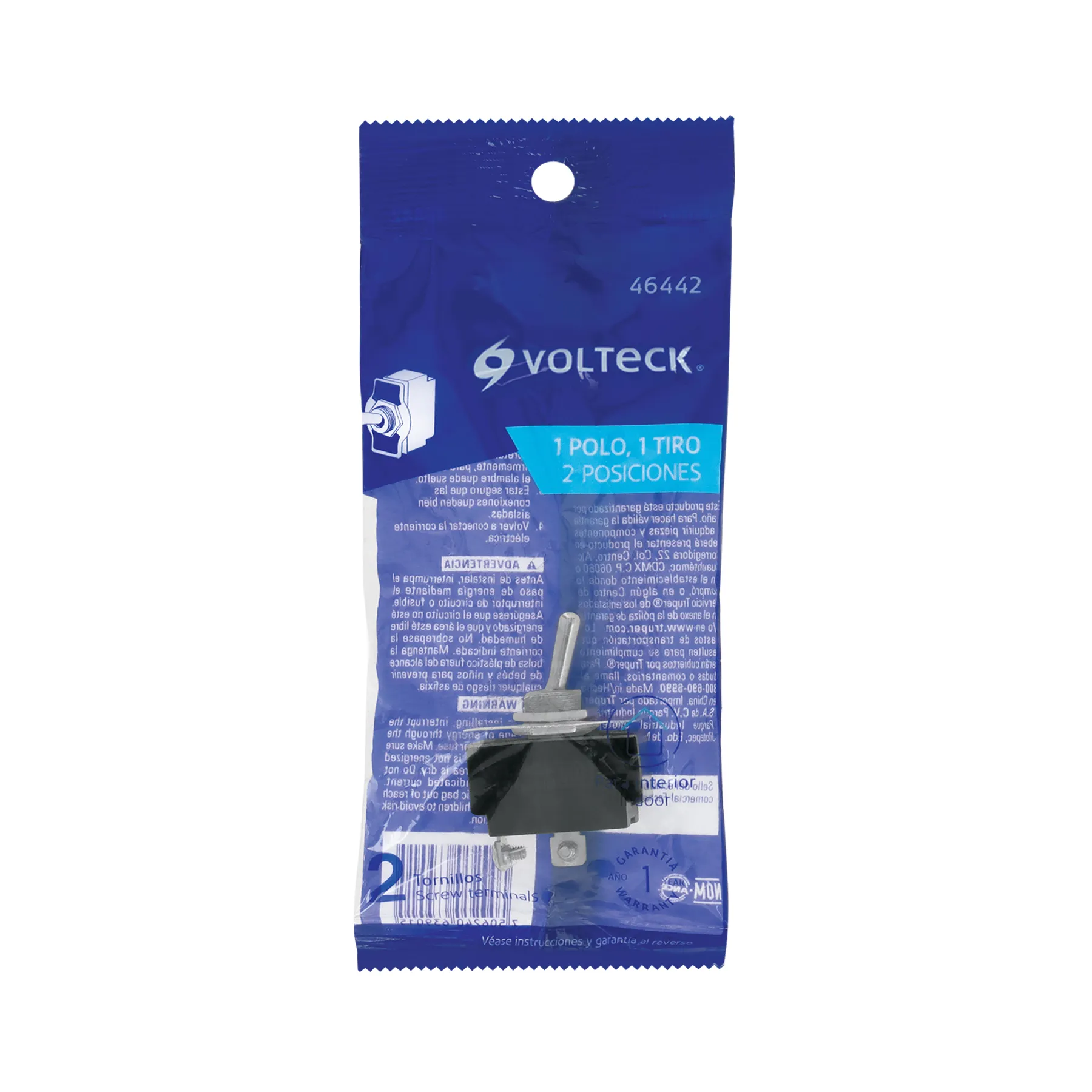 Interruptor de palanca, 2 tornillos, Volteck APAL-2, Foto 4 Tienda en línea de herramientas Truper
