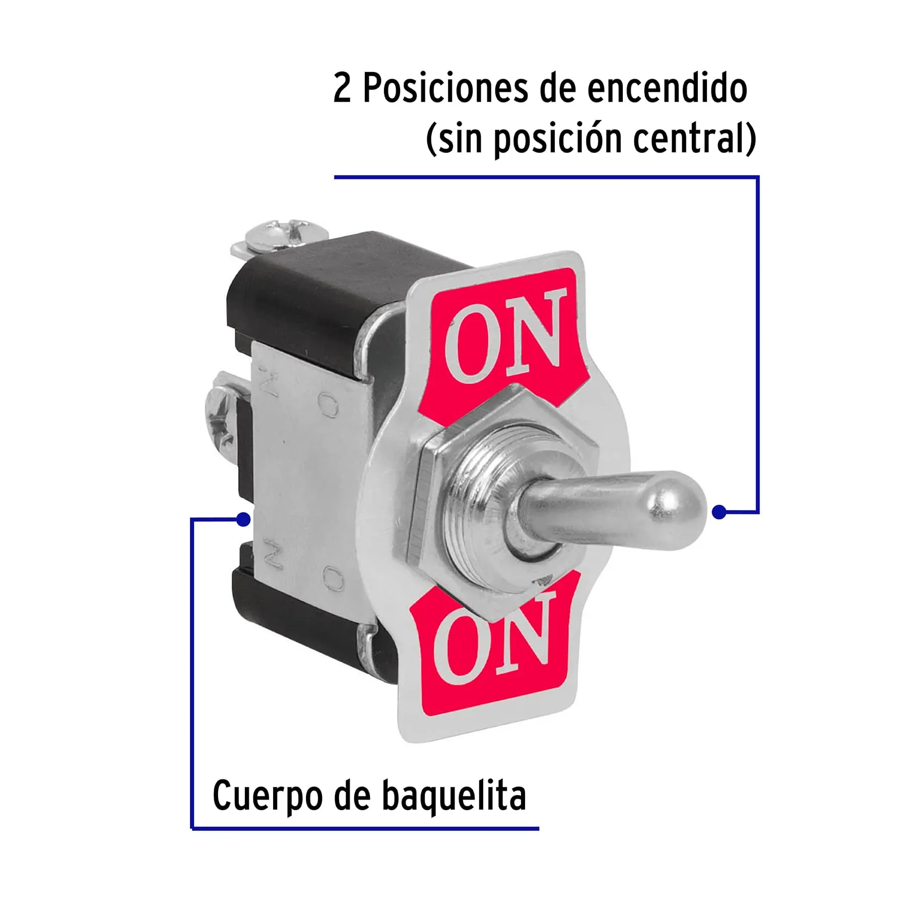 Interruptor de palanca, 3 tornillos, Volteck APAL-3, Foto 2 Tienda en línea de herramientas Truper