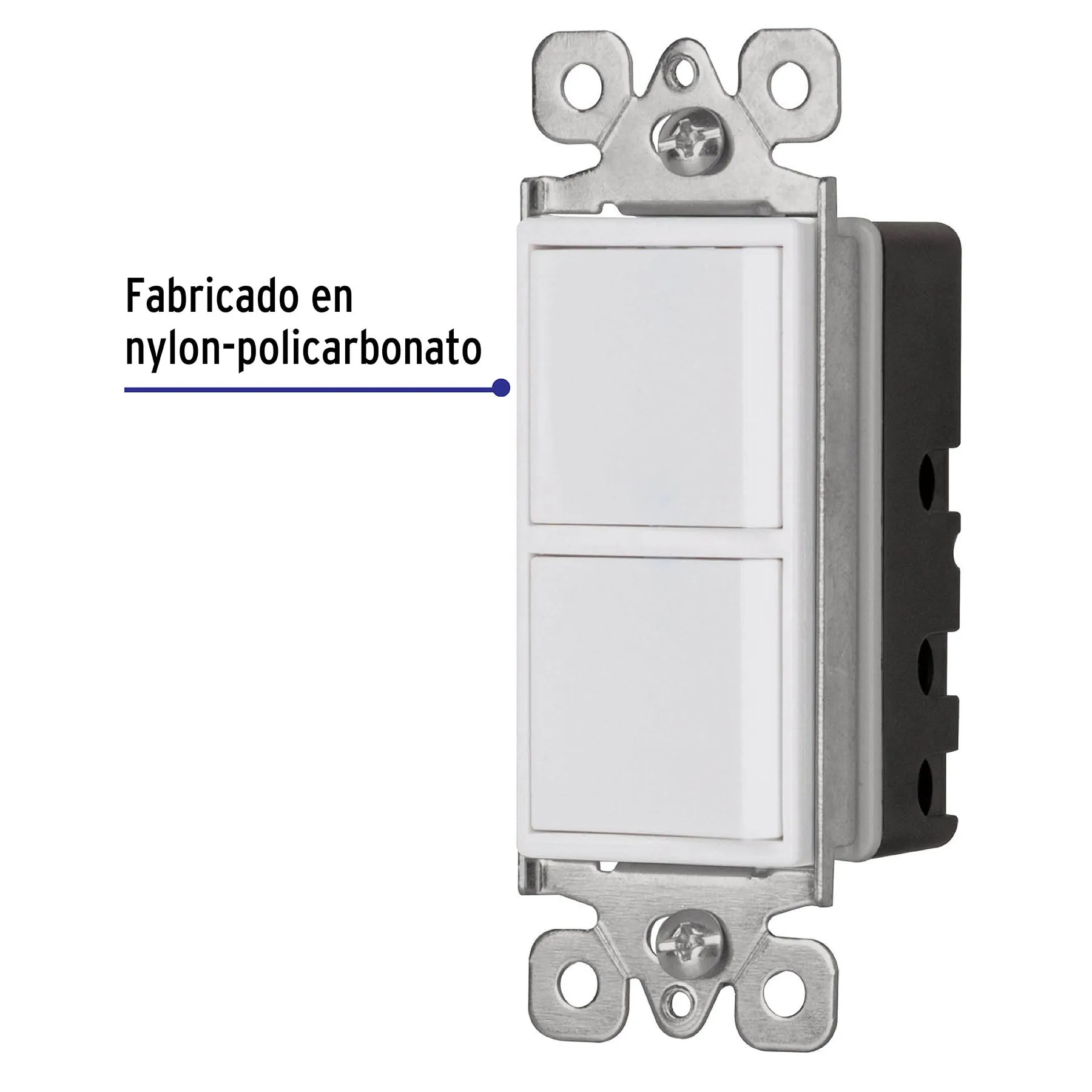Interruptor dúplex, 1 sencillo y 1 de 3 vías, línea Classic APDO-CLP, Foto 2 Tienda en línea de herramientas Truper