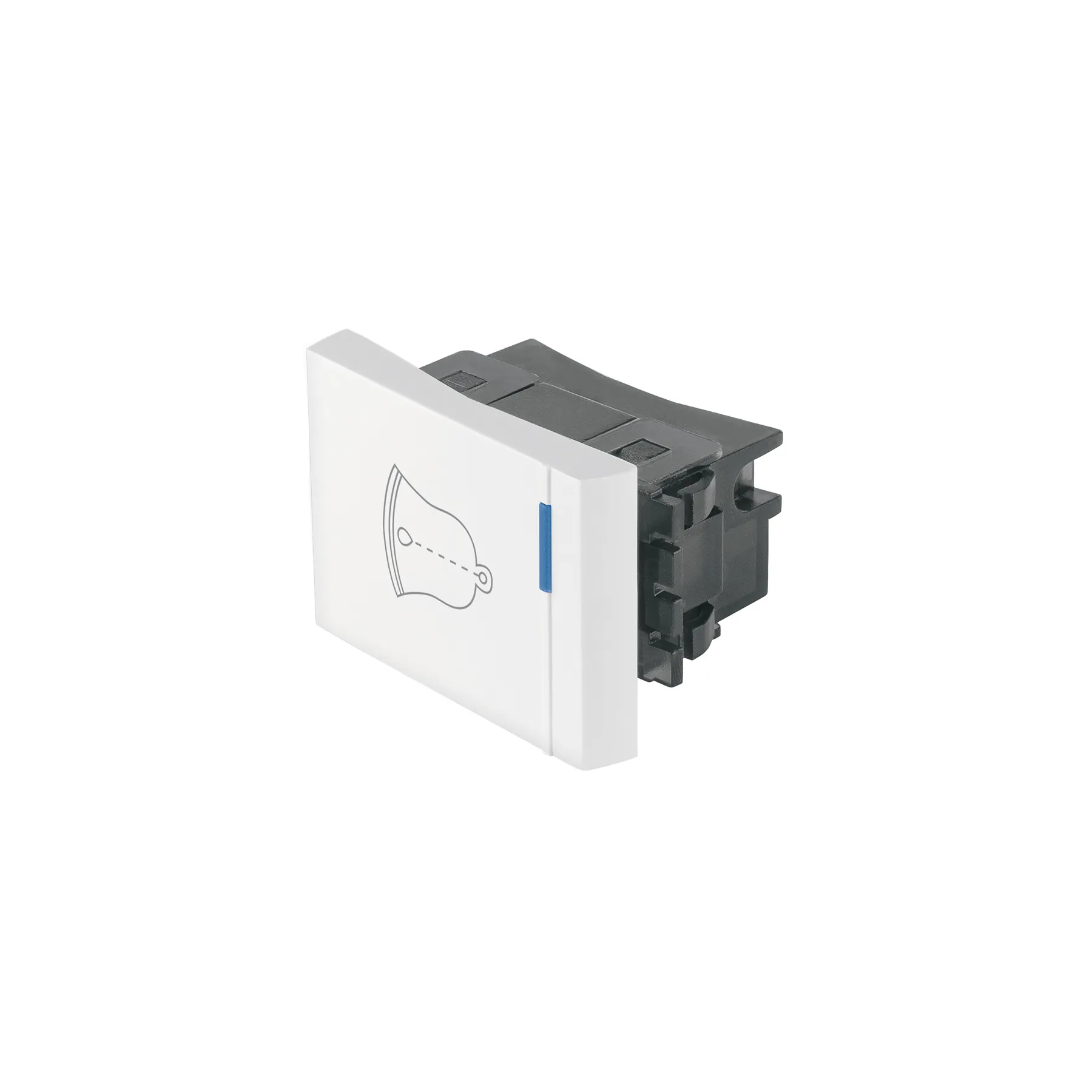 Interruptor para timbre, 1.5 módulos, línea Española, blanco, Foto 1 Tienda en línea de herramientas Truper
