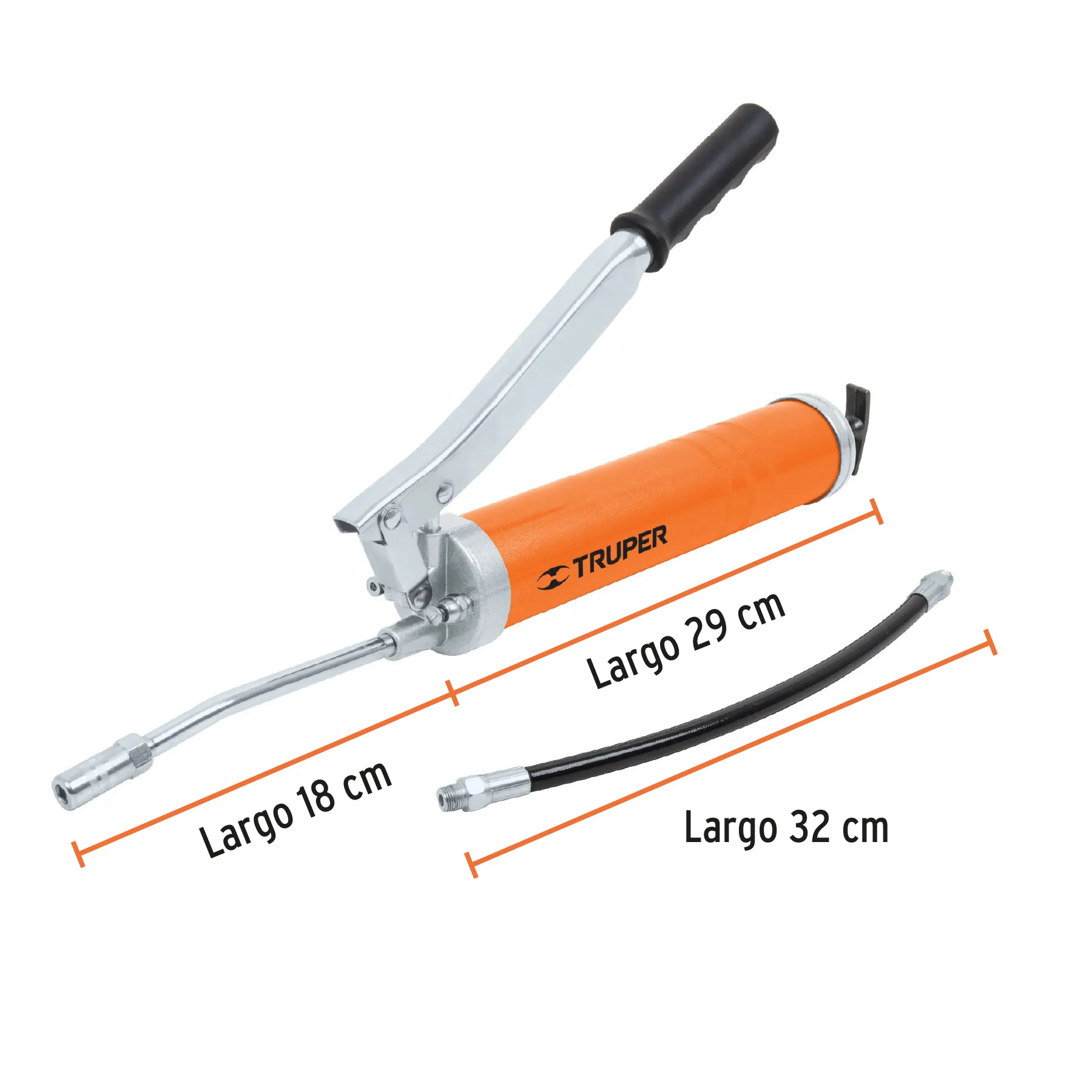 Inyectora de grasa 14 oz, 10000 PSI con grip antiderrapante GRAS-15, Foto 3 Tienda en línea de herramientas Truper