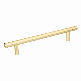 Jaladera de acero, 160mm, línea Cilindro, latón brillante, Foto 1 Tienda en línea de herramientas Truper