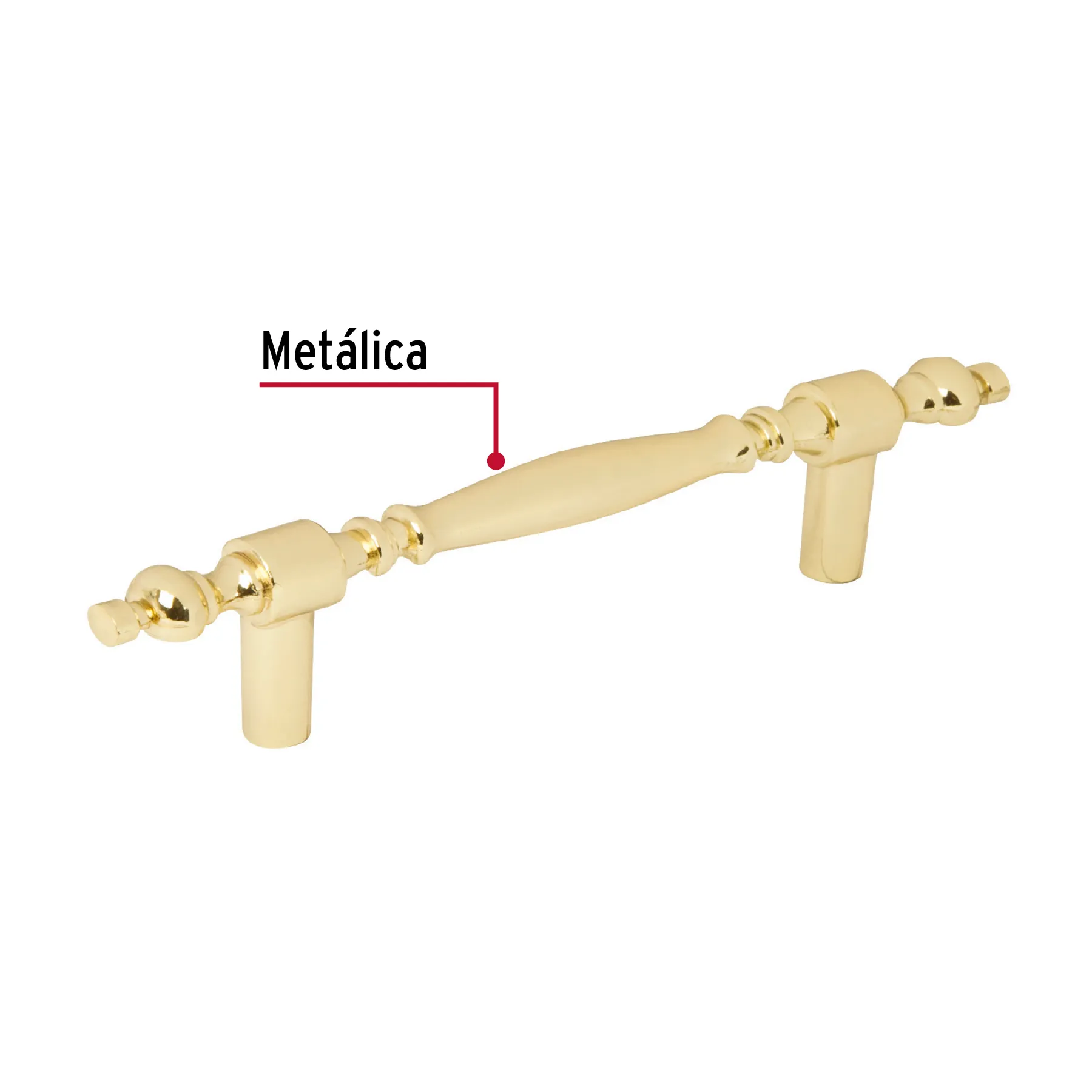 Jaladera metálica de 76mm estilo JAL-0521, Foto 2 Tienda en línea de herramientas Truper