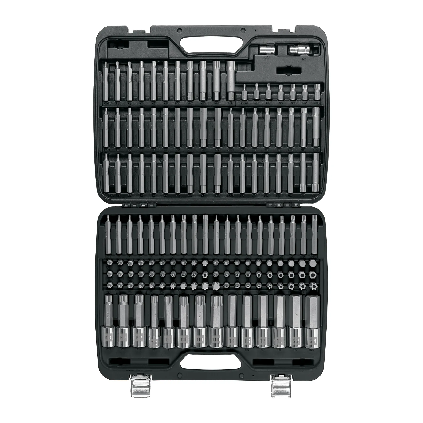 Jgo profesional de puntas y dados con punta p/mécanica 150pz, Foto 1 Tienda en línea de herramientas Truper