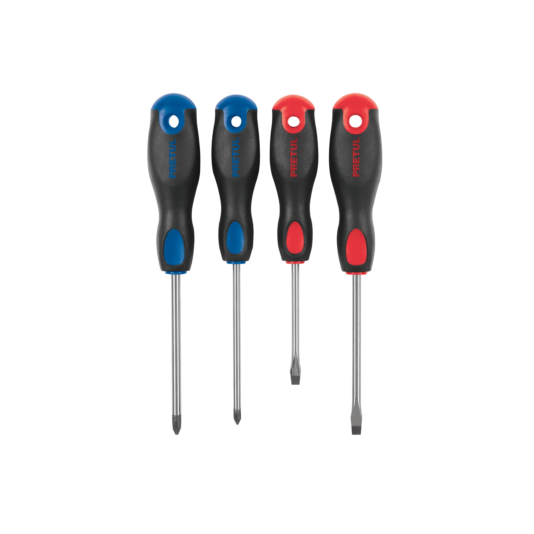 Juego de 4 desarmadores mango Comfort Grip, Pretul, Foto 1 Tienda en línea de herramientas Truper