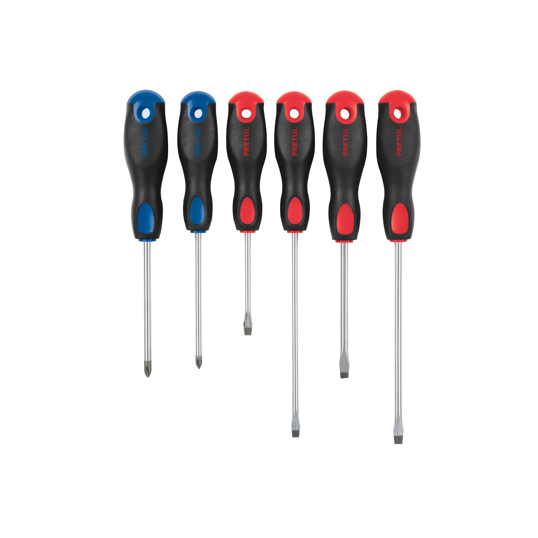 Juego de 6 desarmadores mango Comfort Grip, Pretul Juego de 6 desarmadores mango Comfort Grip, Pretul, Foto 1 Tienda en línea de herramientas Truper