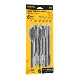 Juego de brocas planas de manita, 6 piezas, Pretul, Foto 1 Tienda en línea de herramientas Truper