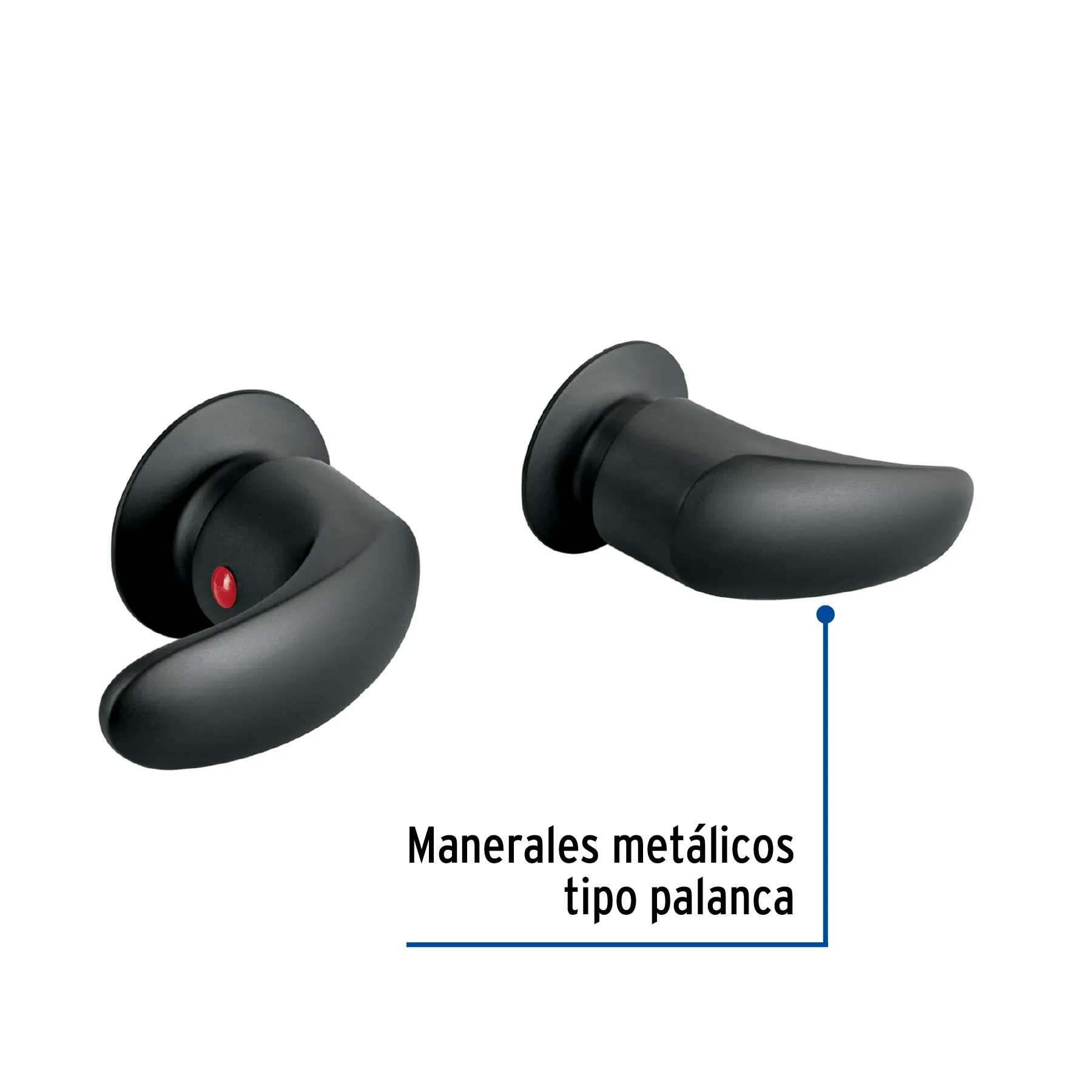 Juego de manerales de palanca para regadera, negro mate,Aqua AQMR-62M, Foto 2 Tienda en línea de herramientas Truper