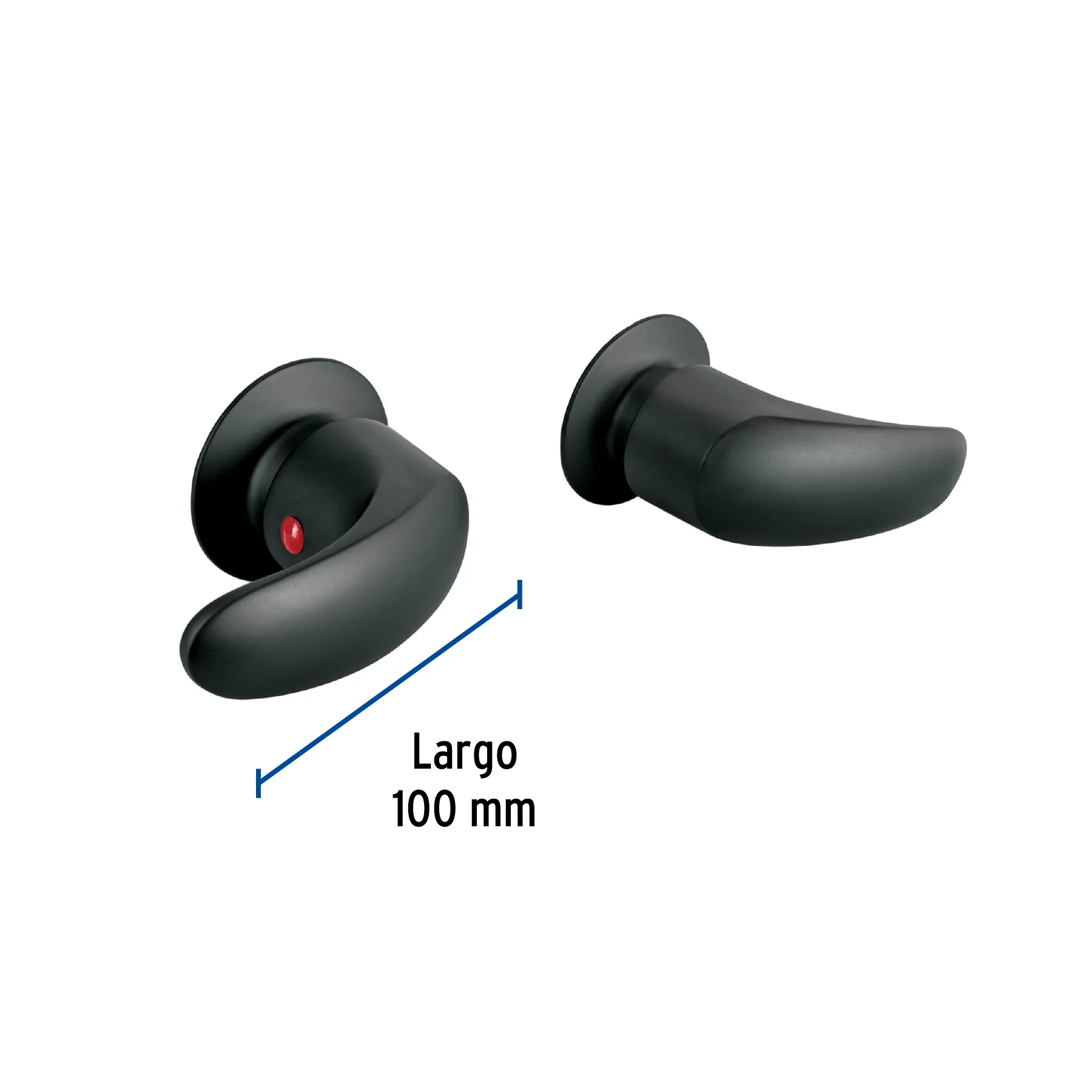 Juego de manerales de palanca para regadera, negro mate,Aqua AQMR-62M, Foto 3 Tienda en línea de herramientas Truper
