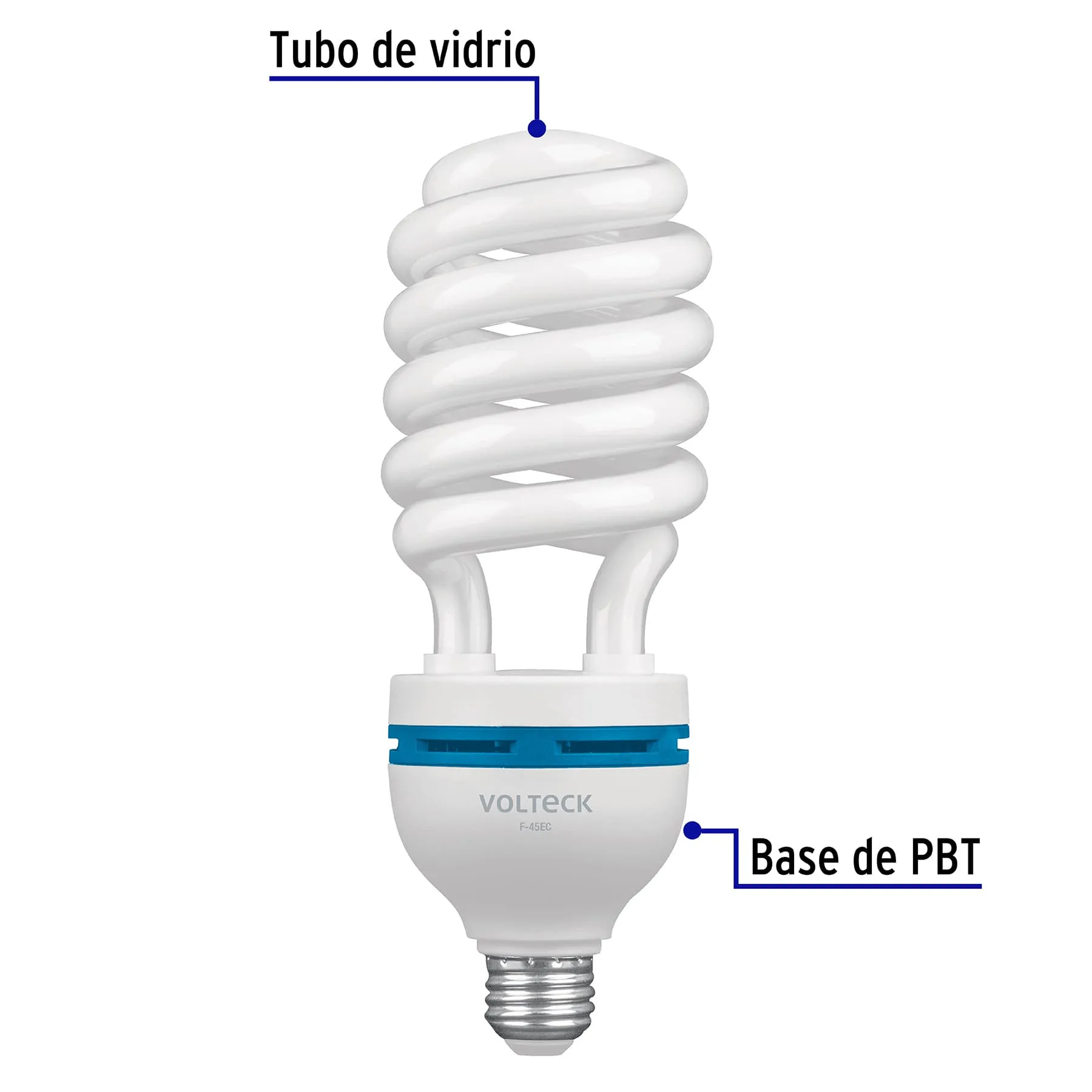 Lámpara espiral T5 45 W alta potencia luz de día, caja F-45EC, Foto 2 Tienda en línea de herramientas Truper