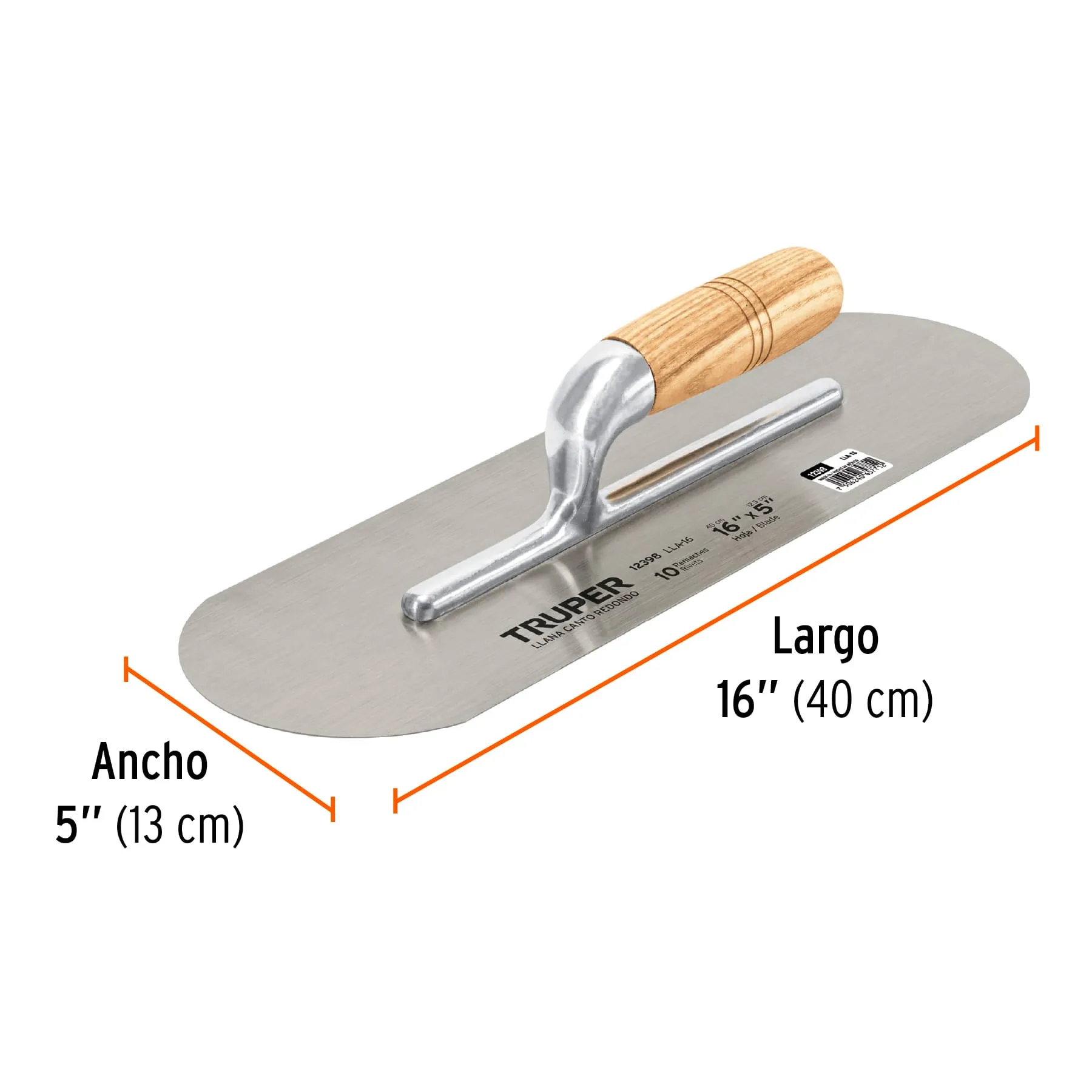 Llana canto redondo 16 LLA-16, Foto 3 Tienda en línea de herramientas Truper