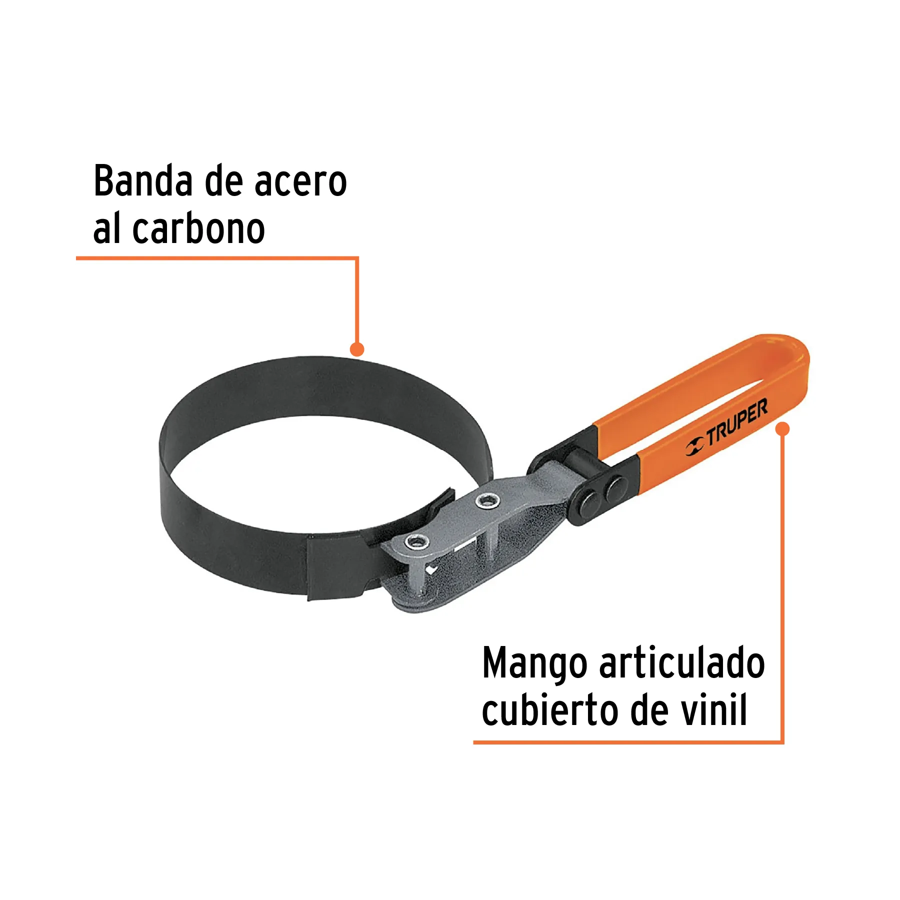 Llave de banda metálica 3-1/4 LF-10, Foto 3 Tienda en línea de herramientas Truper