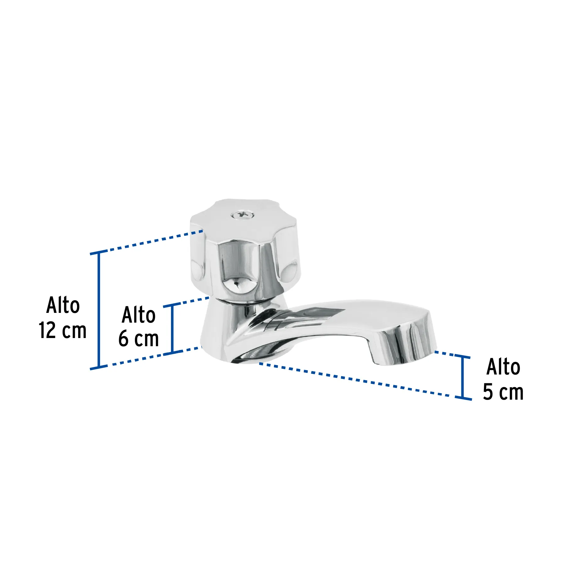 Llave individual lavabo, ABS, hexagonal, BASIC MP-142, Foto 3 Tienda en línea de herramientas Truper