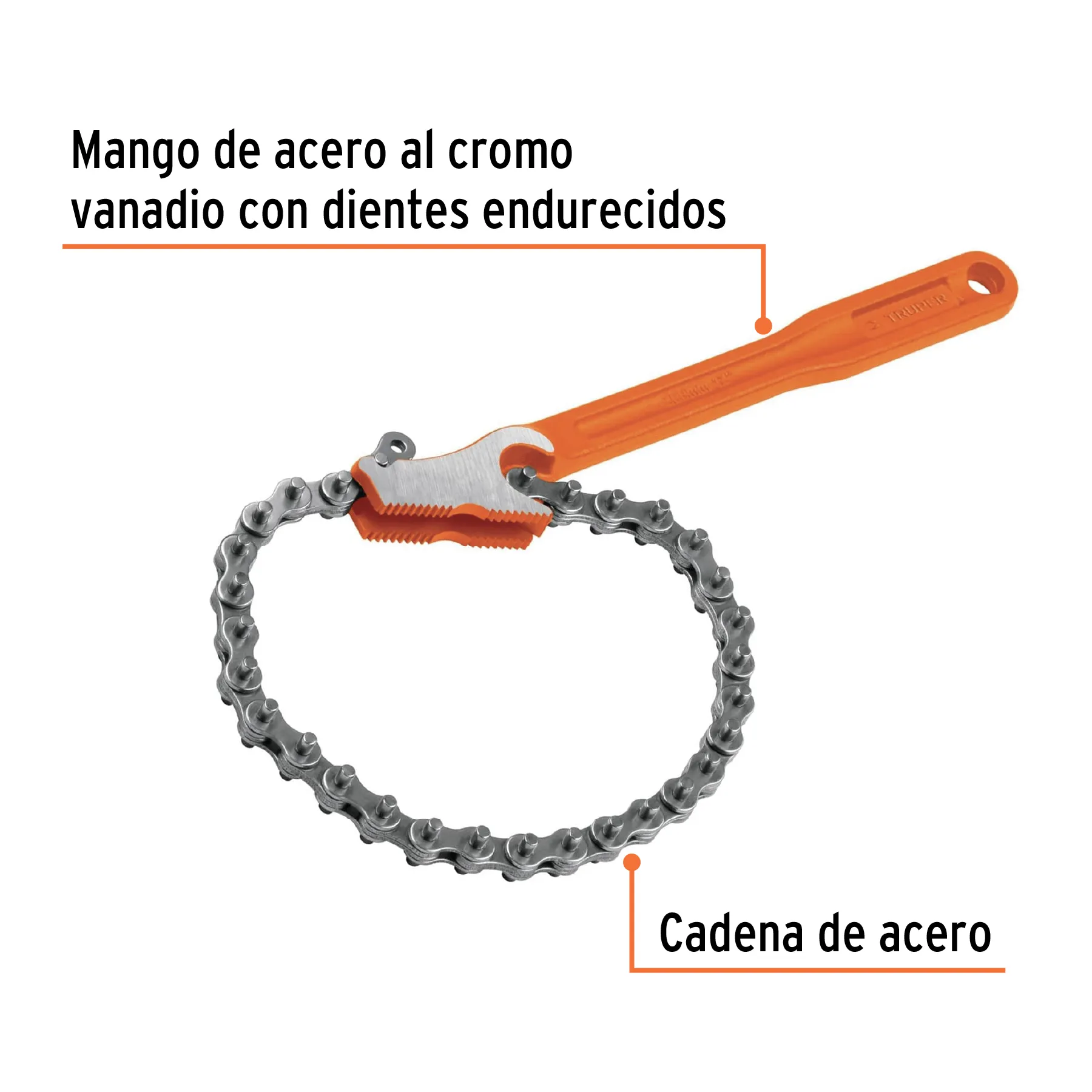 Llave universal con cadena con mango de 11 LLC-801, Foto 3 Tienda en línea de herramientas Truper