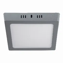 Luminario LED tipo plafón 12 W, cuadrado, luz de día, gris, Foto 1 Tienda en línea de herramientas Truper