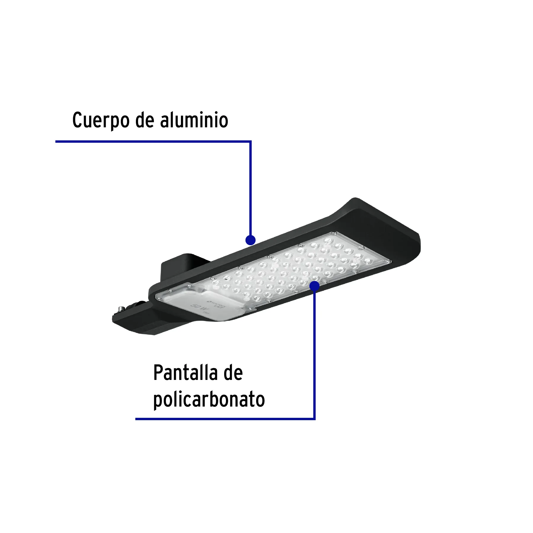 Luminario suburbano plano de LED 50 W alta intensidad SUB-840L, Foto 2 Tienda en línea de herramientas Truper