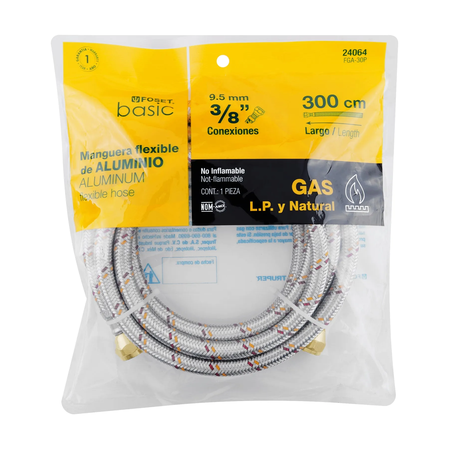 Manguera para gas, aluminio, 3/8 FGA-30P, Foto 4 Tienda en línea de herramientas Truper