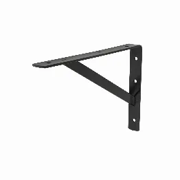 Ménsula de acero reforzada negra 8 x 12