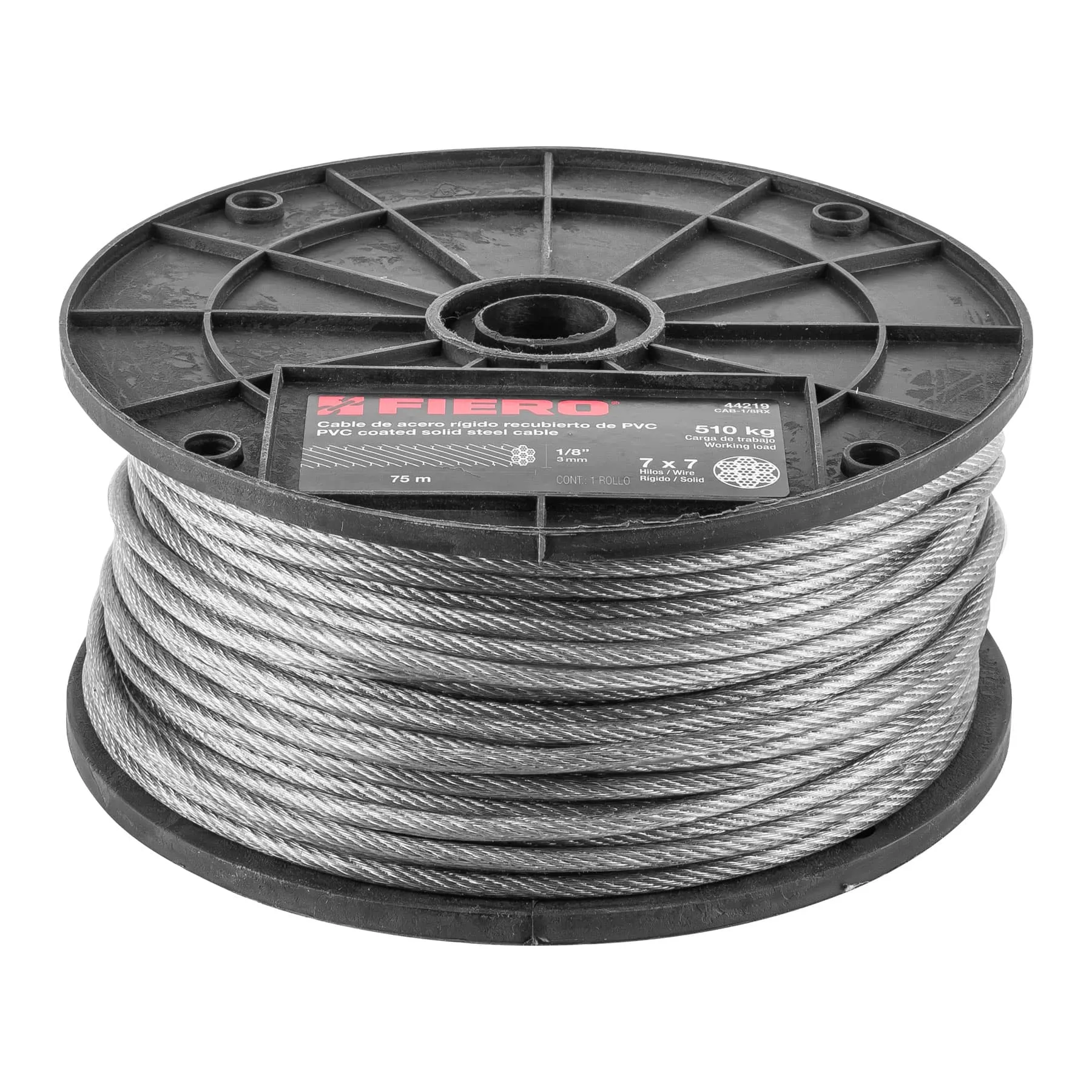 Metro de cable rígido 1/8