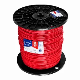 Metro de cable THHW-LS 8 AWG rojo en carrete de 500 m, Foto 1 Tienda en línea de herramientas Truper