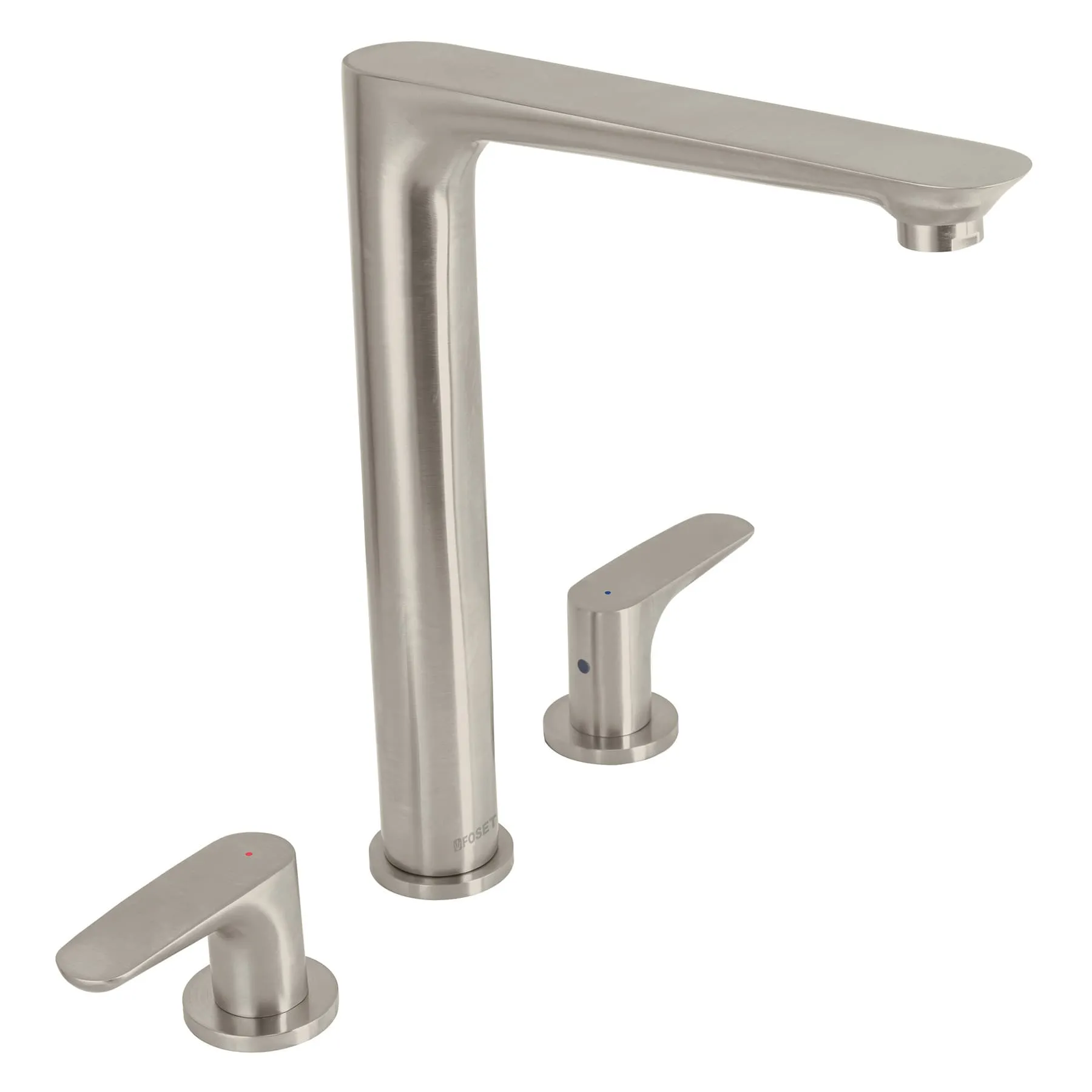 Mezcladora cuello alto para fregadero, satín, FOSET RIVIERA, Foto 1 Tienda en línea de herramientas Truper