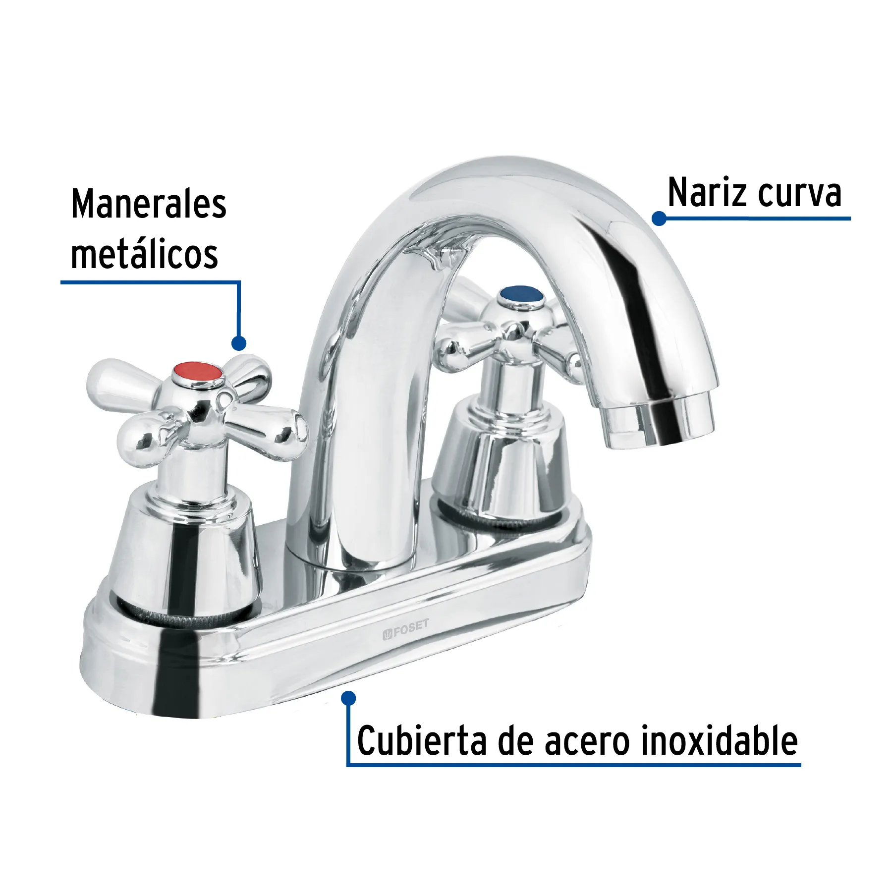 Mezcladora lavabo 4 AQM-51, Foto 2 Tienda en línea de herramientas Truper