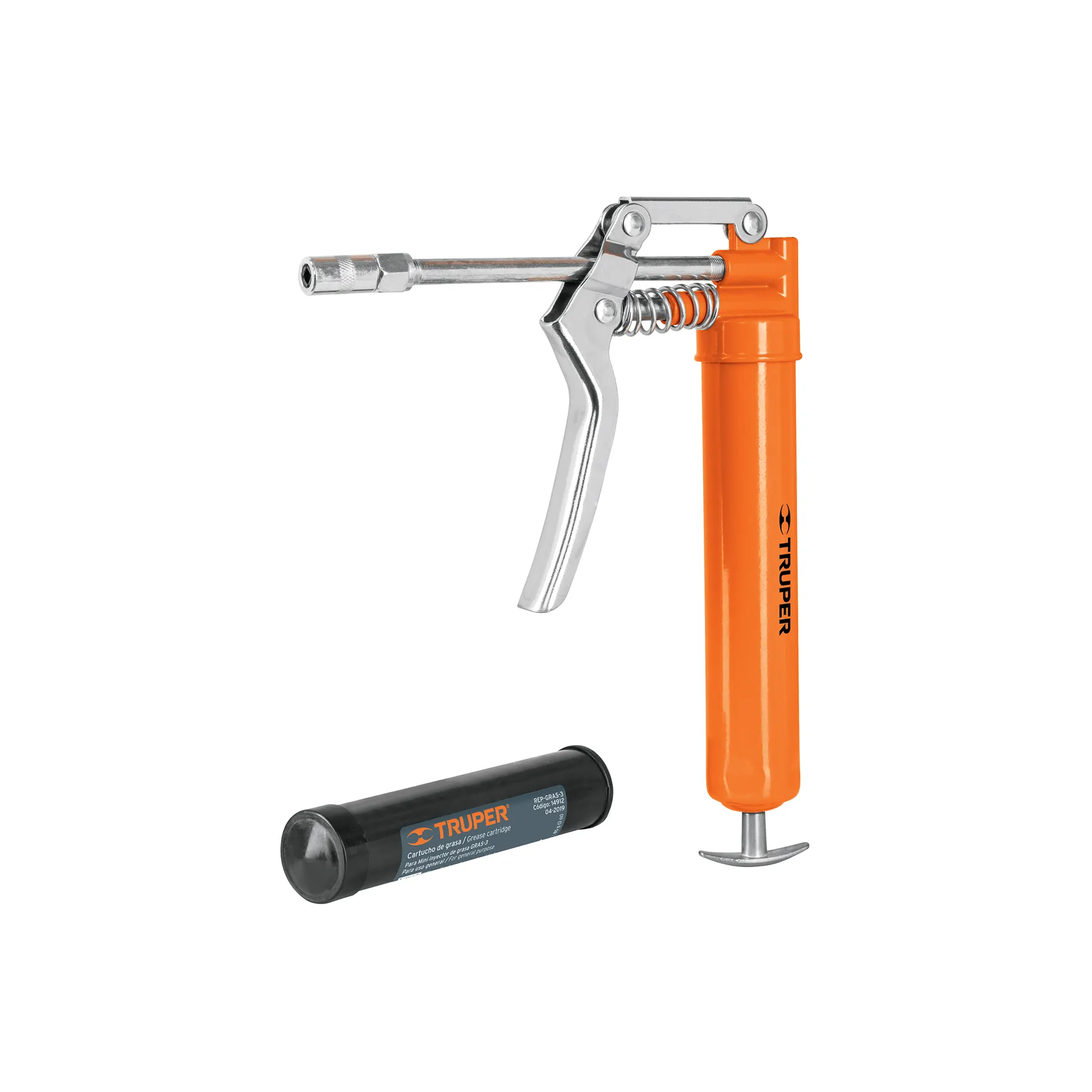 Mini inyector de grasa 3 oz, 3000 PSI, Truper, Foto 1 Tienda en línea de herramientas Truper