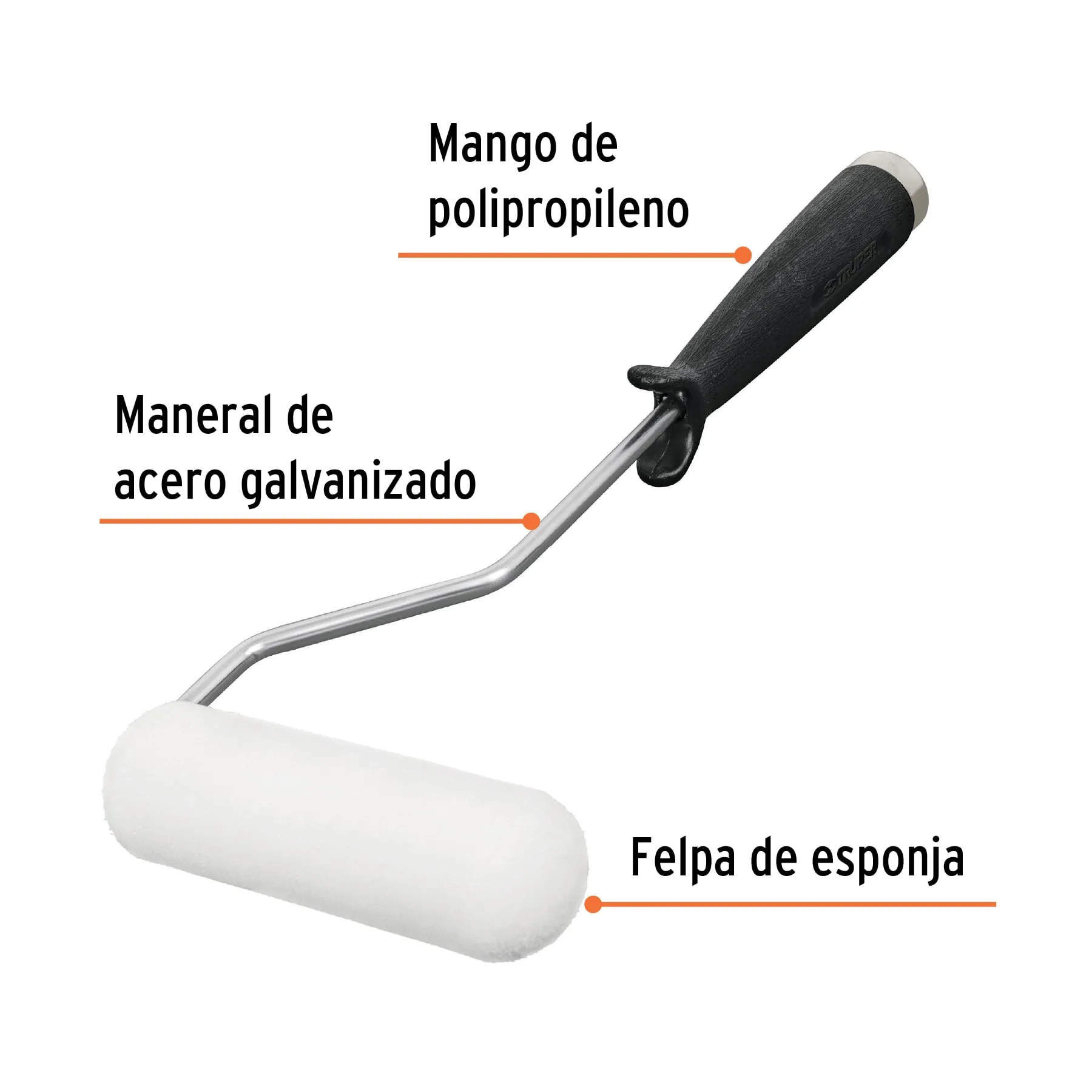 Mini Rodillo para pintar 4 ROPI-410E, Foto 2 Tienda en línea de herramientas Truper